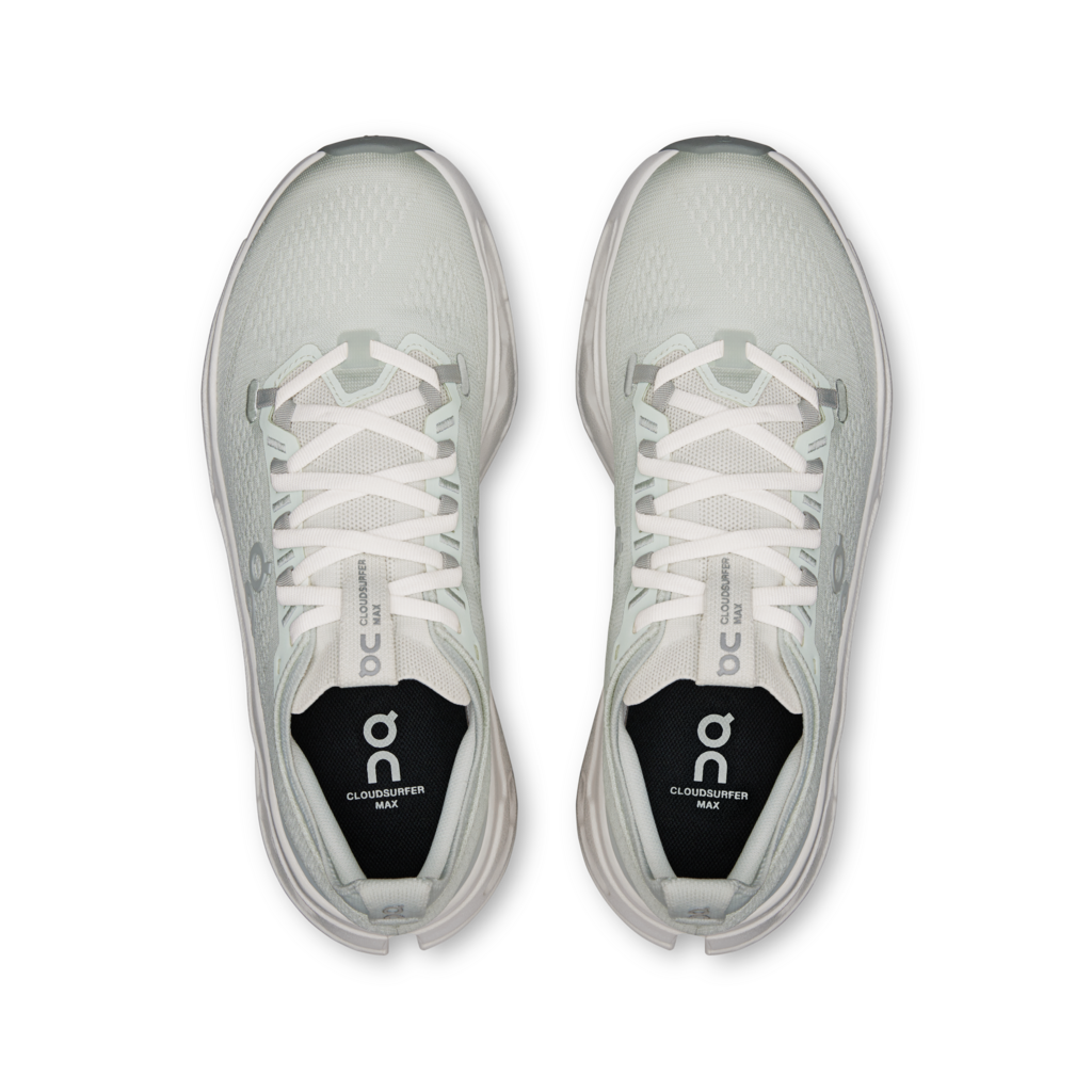 Women's On Cloudsurfer Max Running Shoe in Iceberg | Ivory