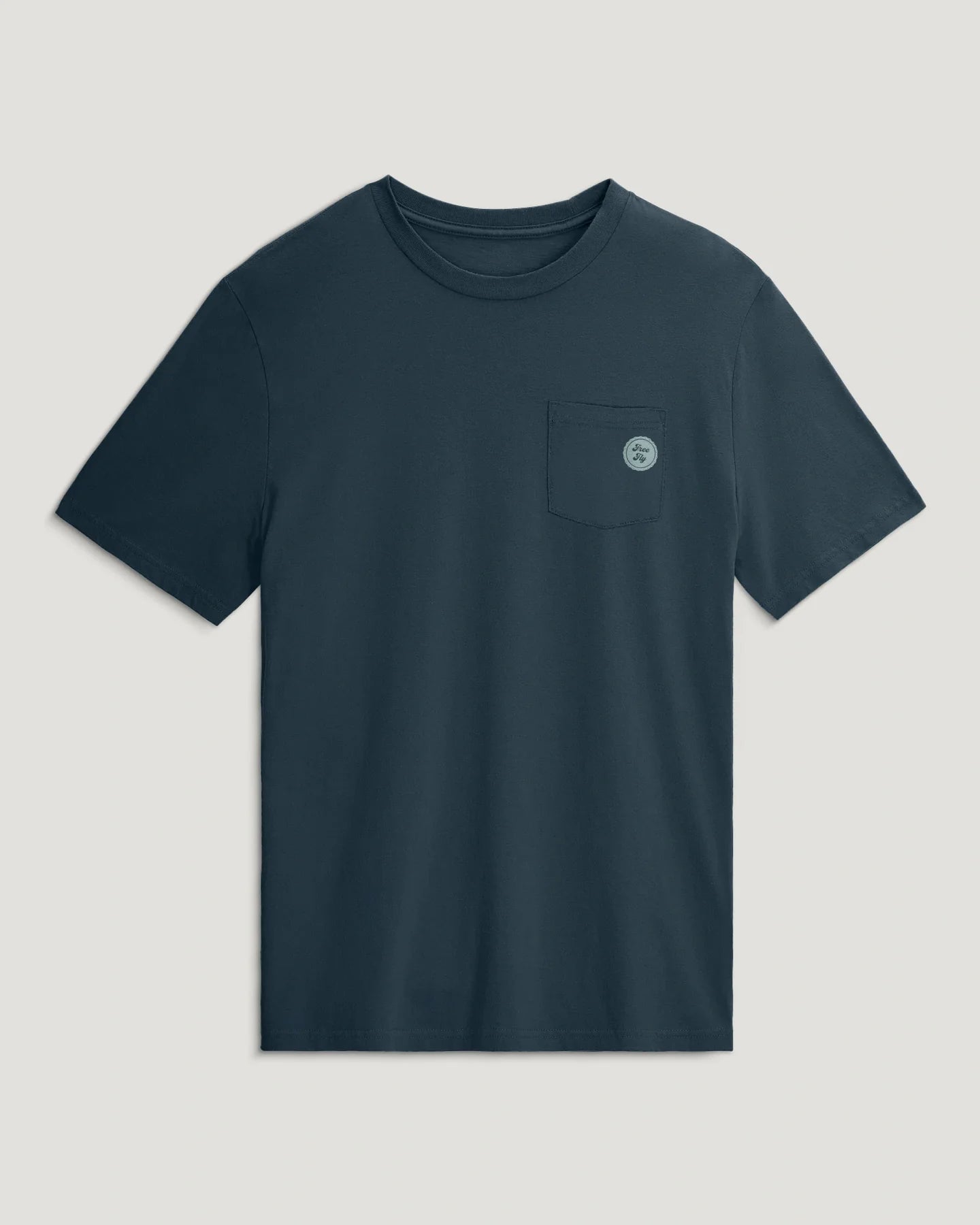 Free Fly Cold Ones Pocket Tee in True Navy
