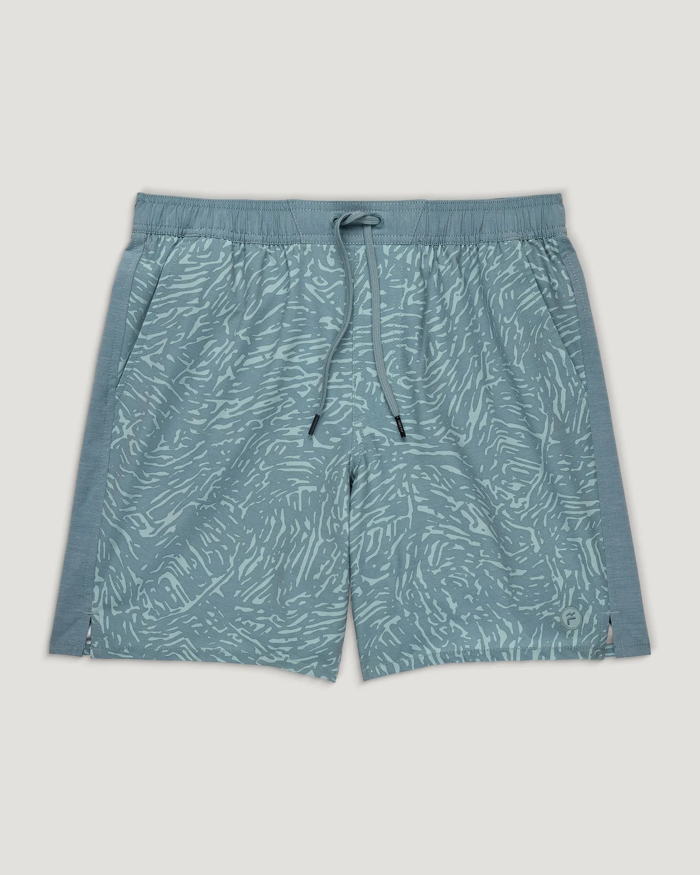 Free Fly Men's Palmera Trunk – 17" in Tidal Flow Print Stormy Sea