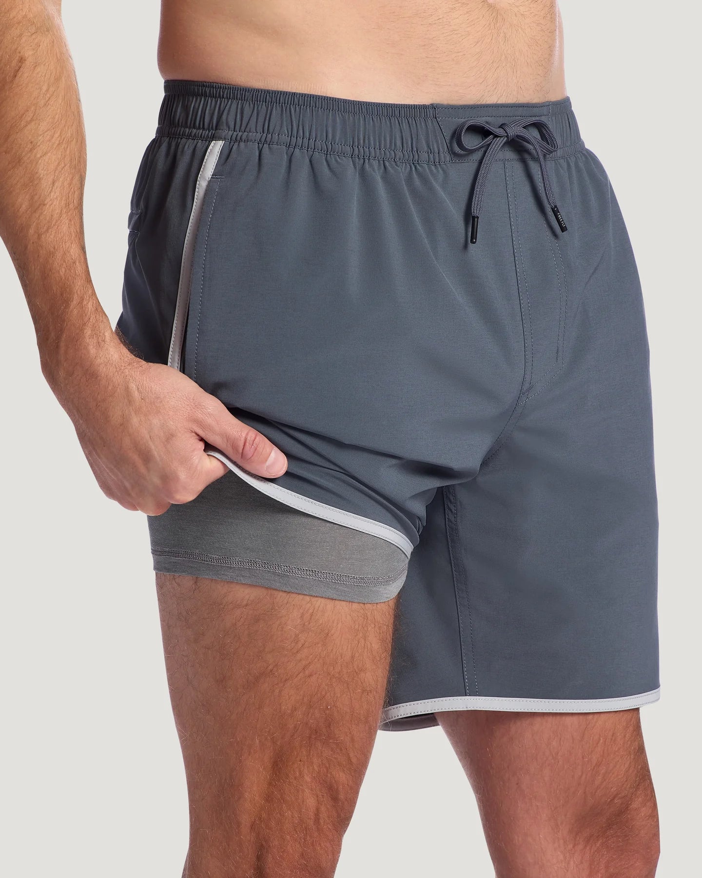 Free Fly Men's Lined Downshore Trunk in Storm Cloud