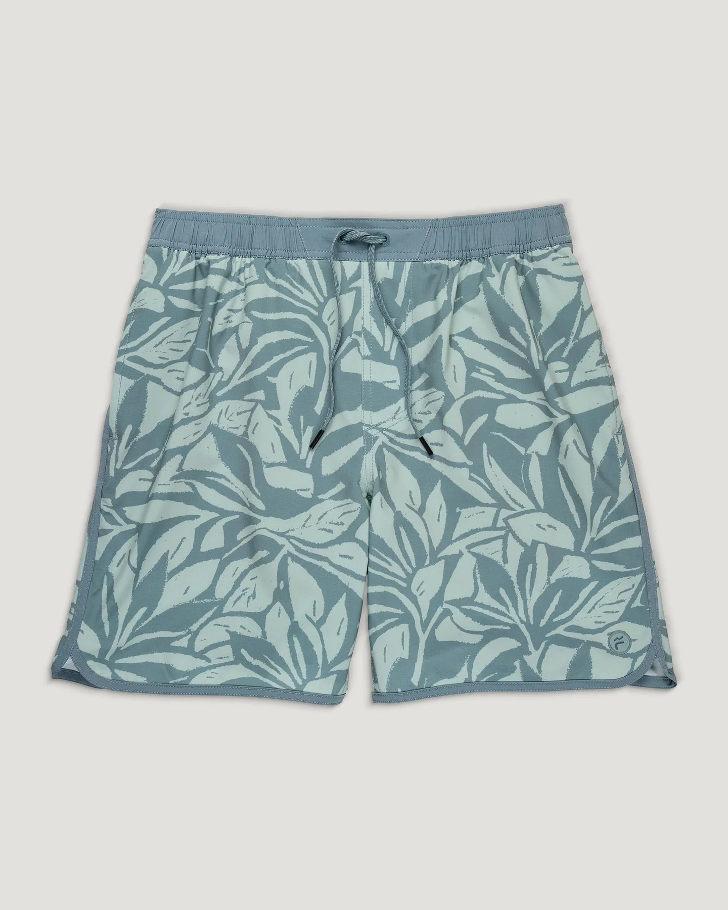Free Fly Men's Lined Downshore Trunk in Canopy Print Stormy Sea