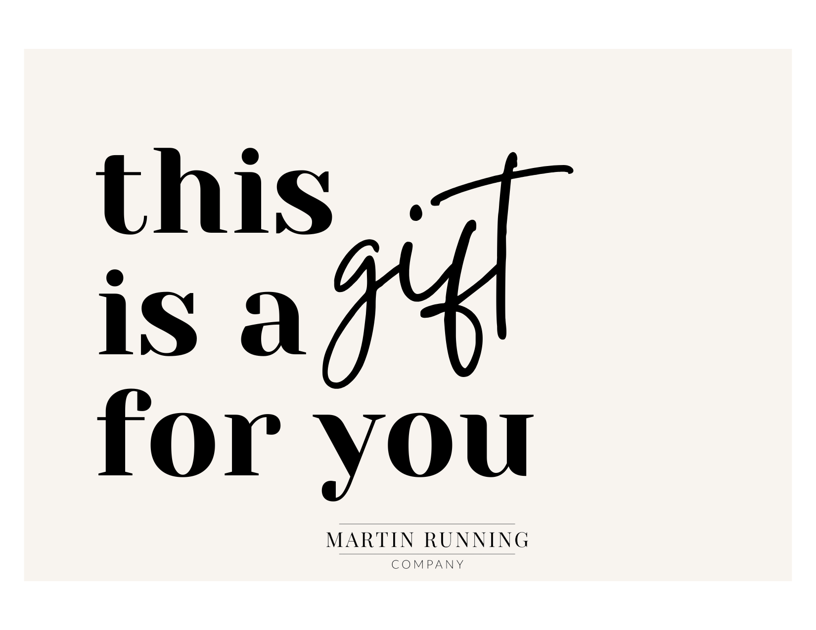 Martin Running Company Gift Card