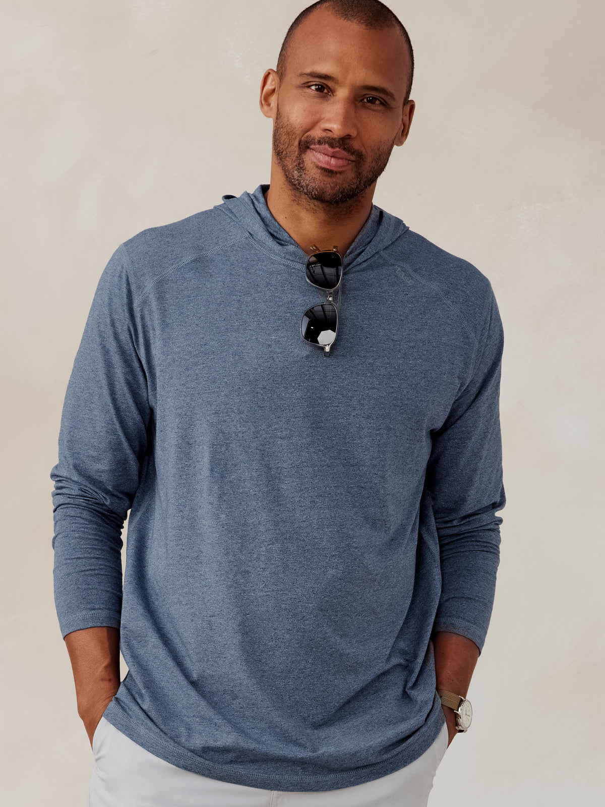 Tasc Carrollton Lightweight Hoodie in Admiral Jasper