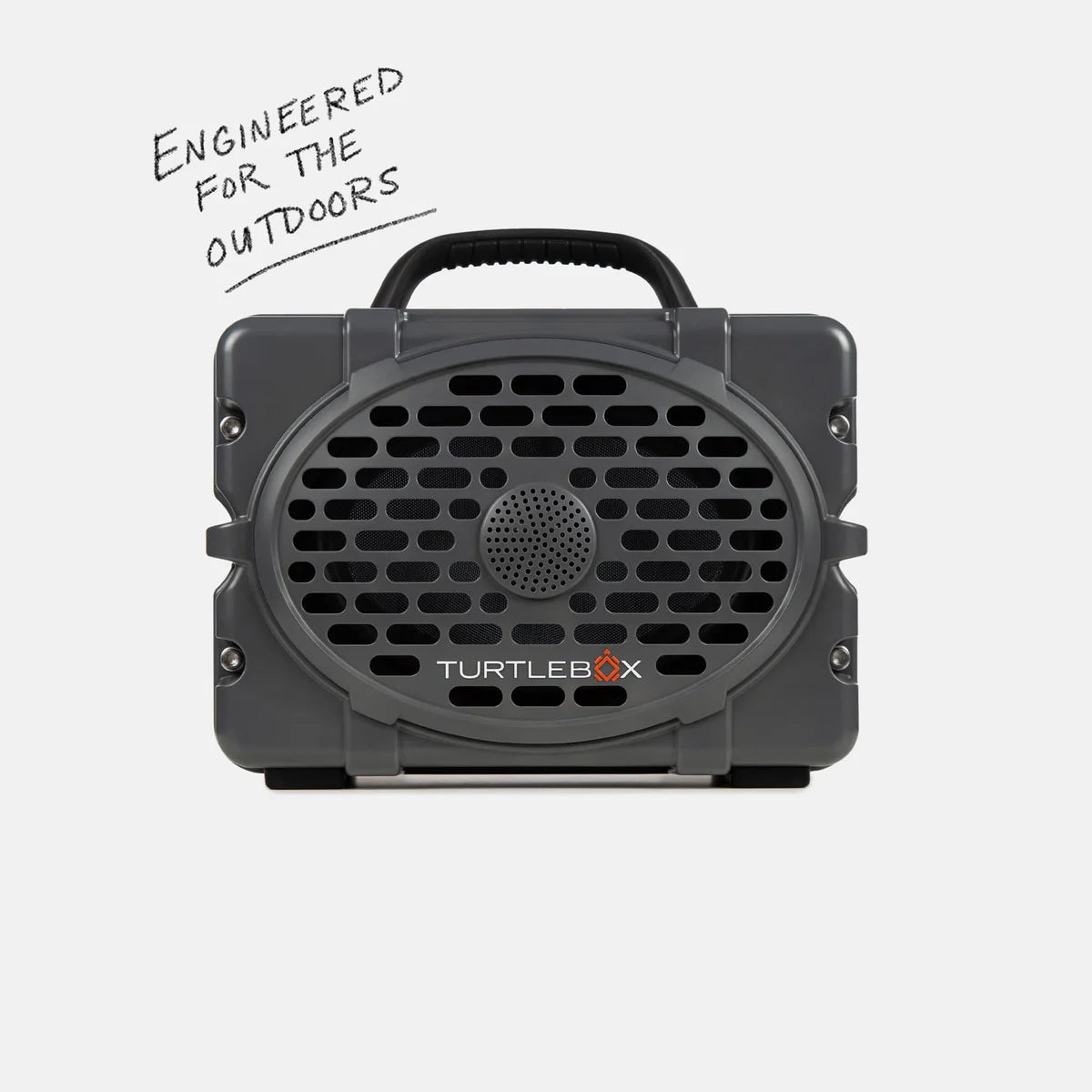 Turtlebox Outdoor Bluetooth Waterproof Gen 3 Portable Speaker in Gray/Black