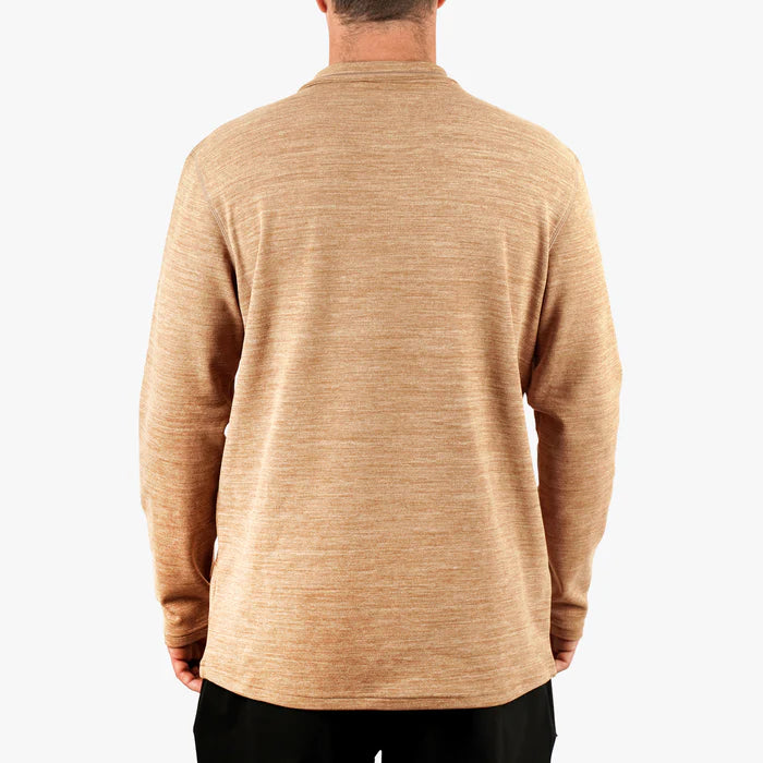 Aftco Coastal Layer 1/4 Zip in Rubber Heather