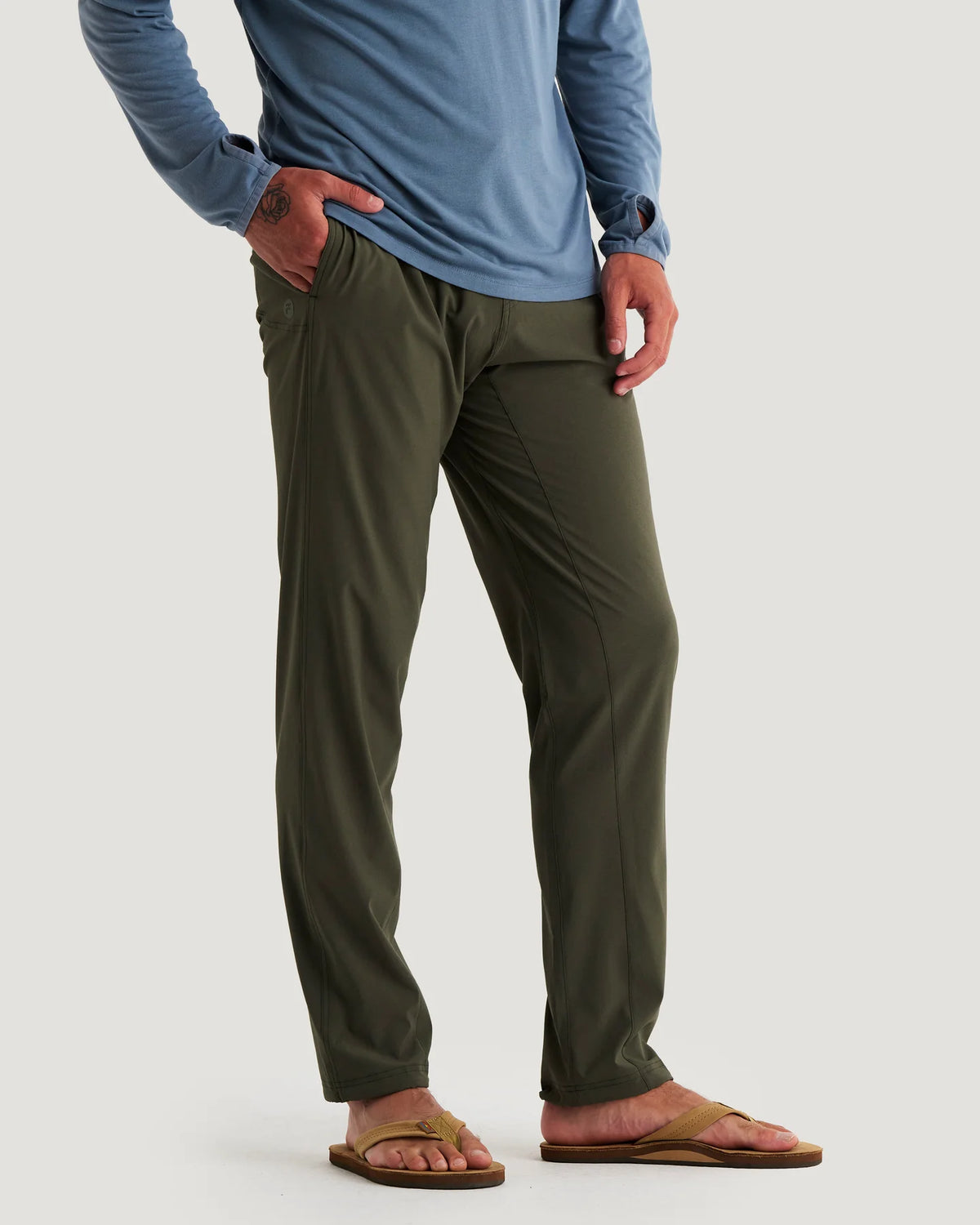 Free Fly Men's Breeze Pant in Dark Forest