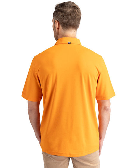 Cutter & Buck Men's Tennessee Volunteers Featherlight Pique Polo in Orange Brurst