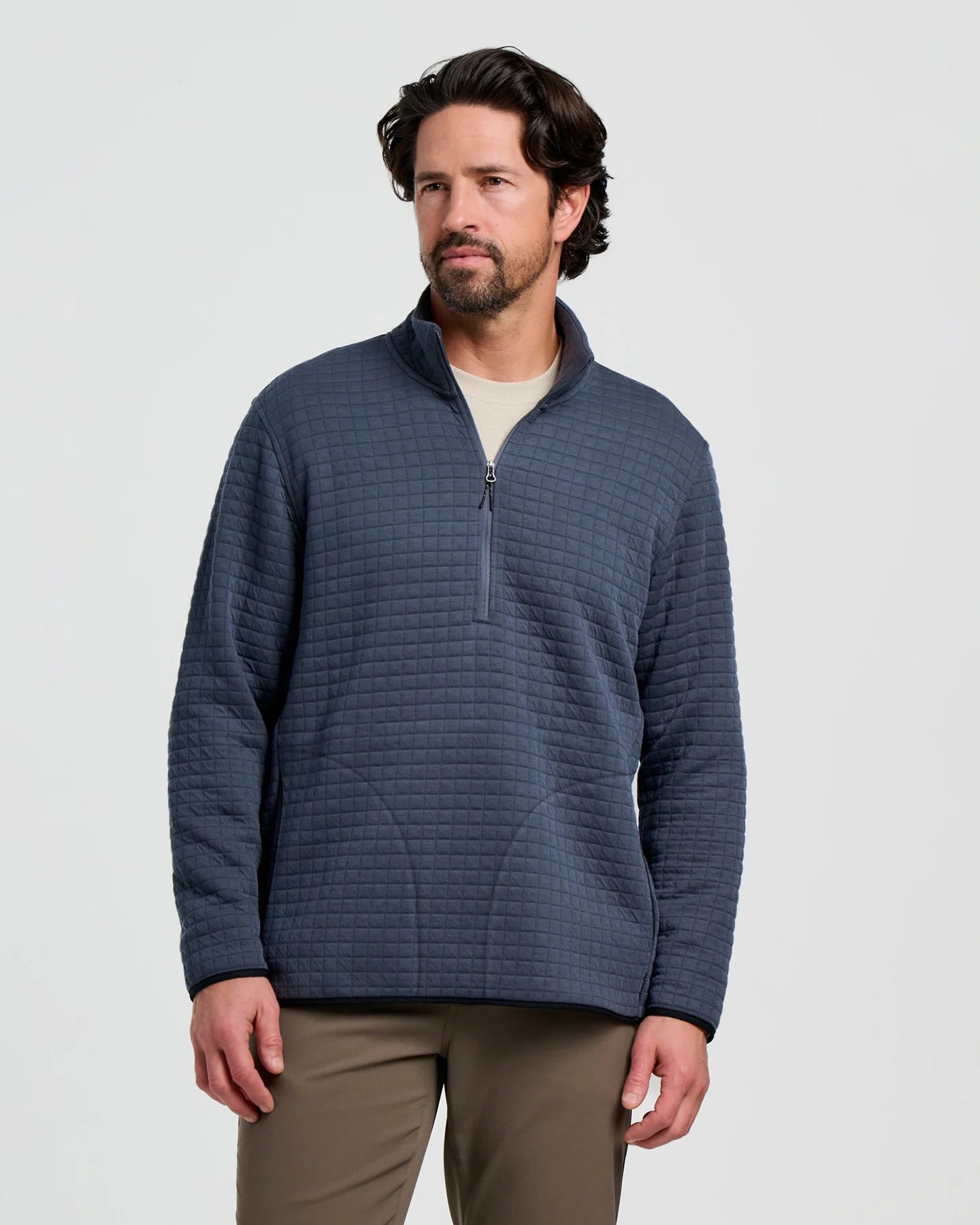Free Fly Men's Downvalley Quarter Zip in Storm Cloud