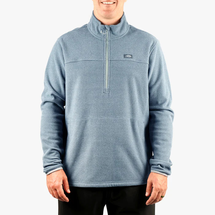 Aftco Sentinel 1/4 Zip Pullover in Bering Sea Heather