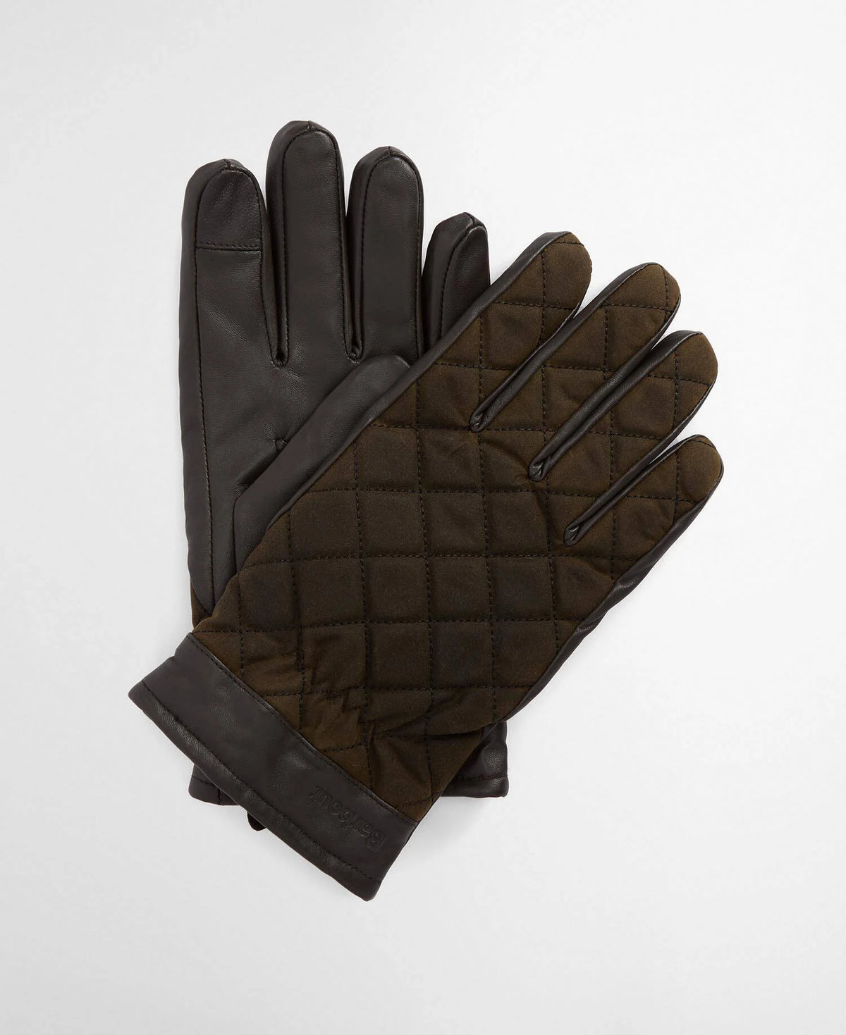 Barbour Dalegarth Gloves in Olive/Brown