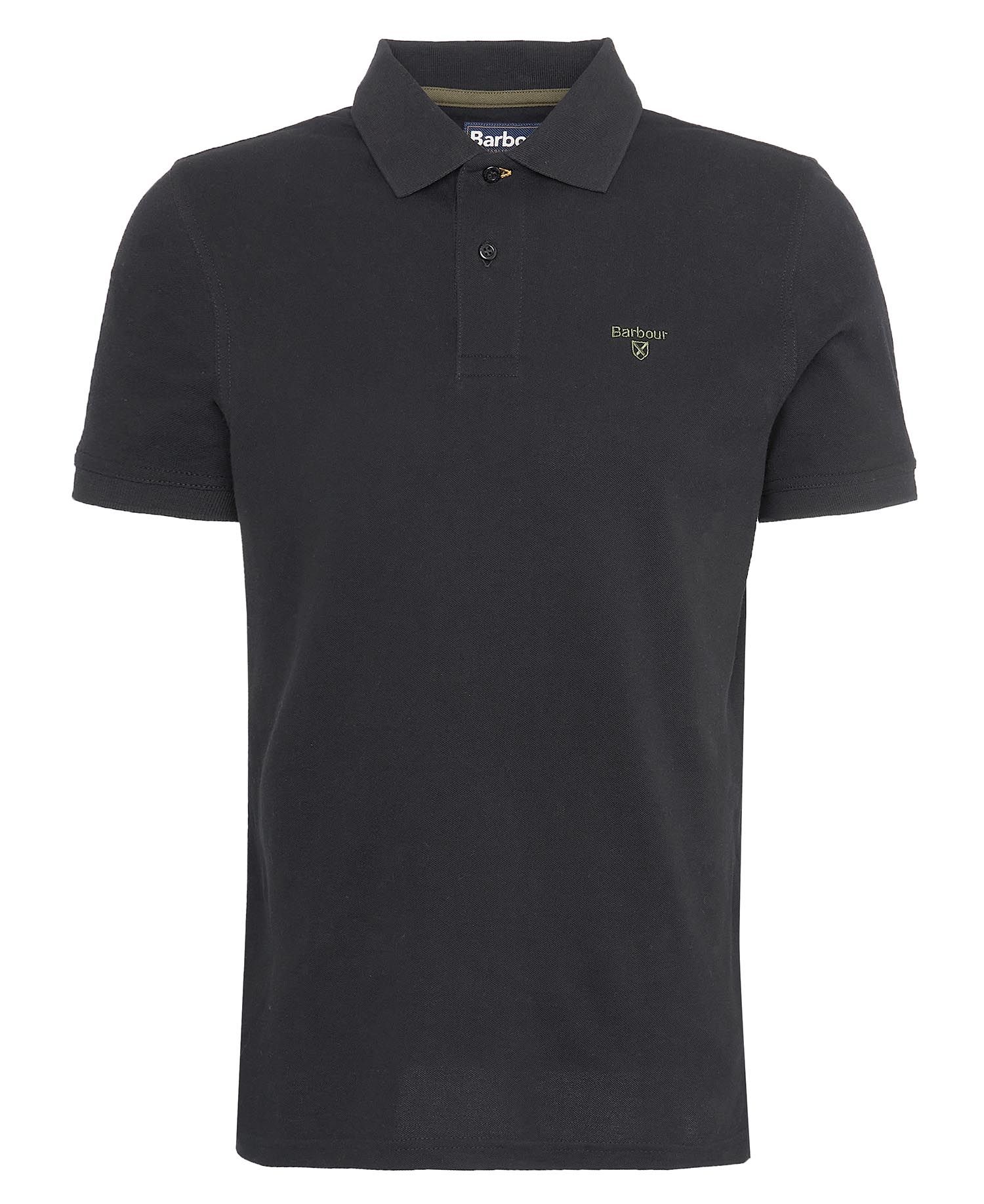 Barbour Lightweight Sports Polo Shirt in Classic Black