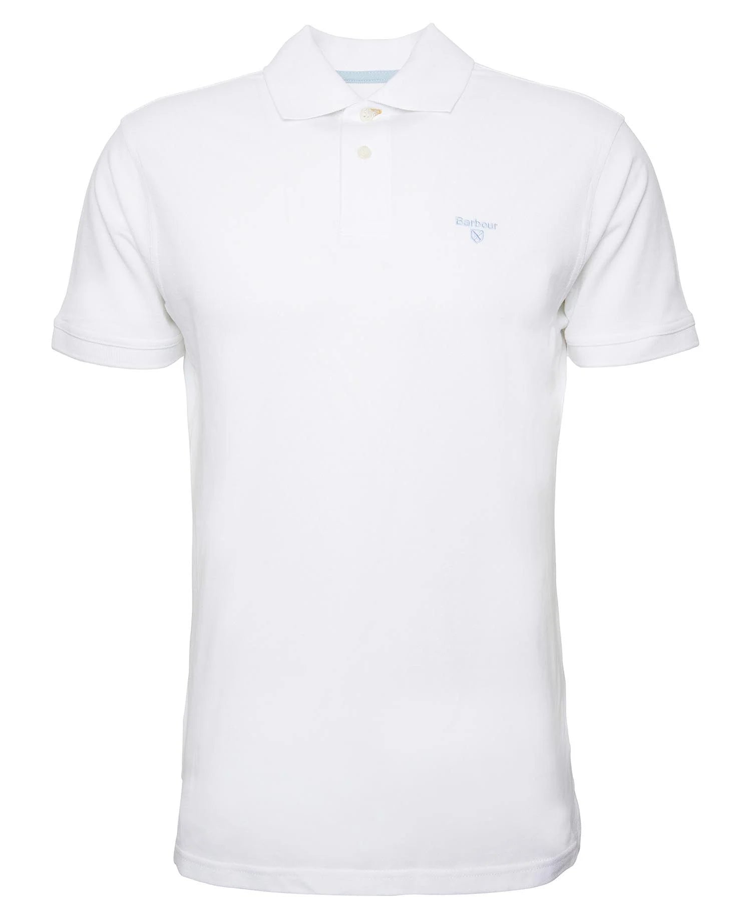 Barbour Lightweight Sports Polo Shirt in Classic White
