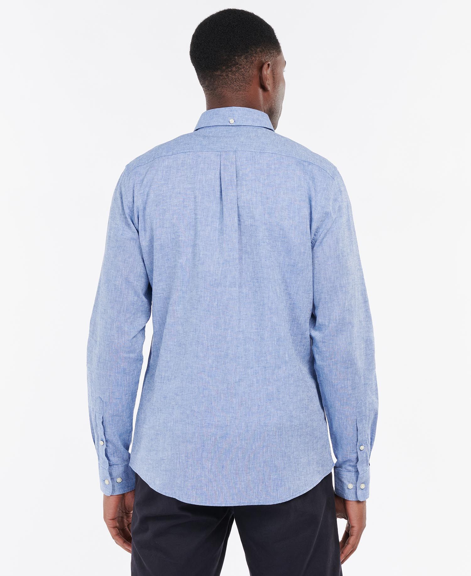 Barbour Nelson Tailored Long-Sleeved Shirt in Blue