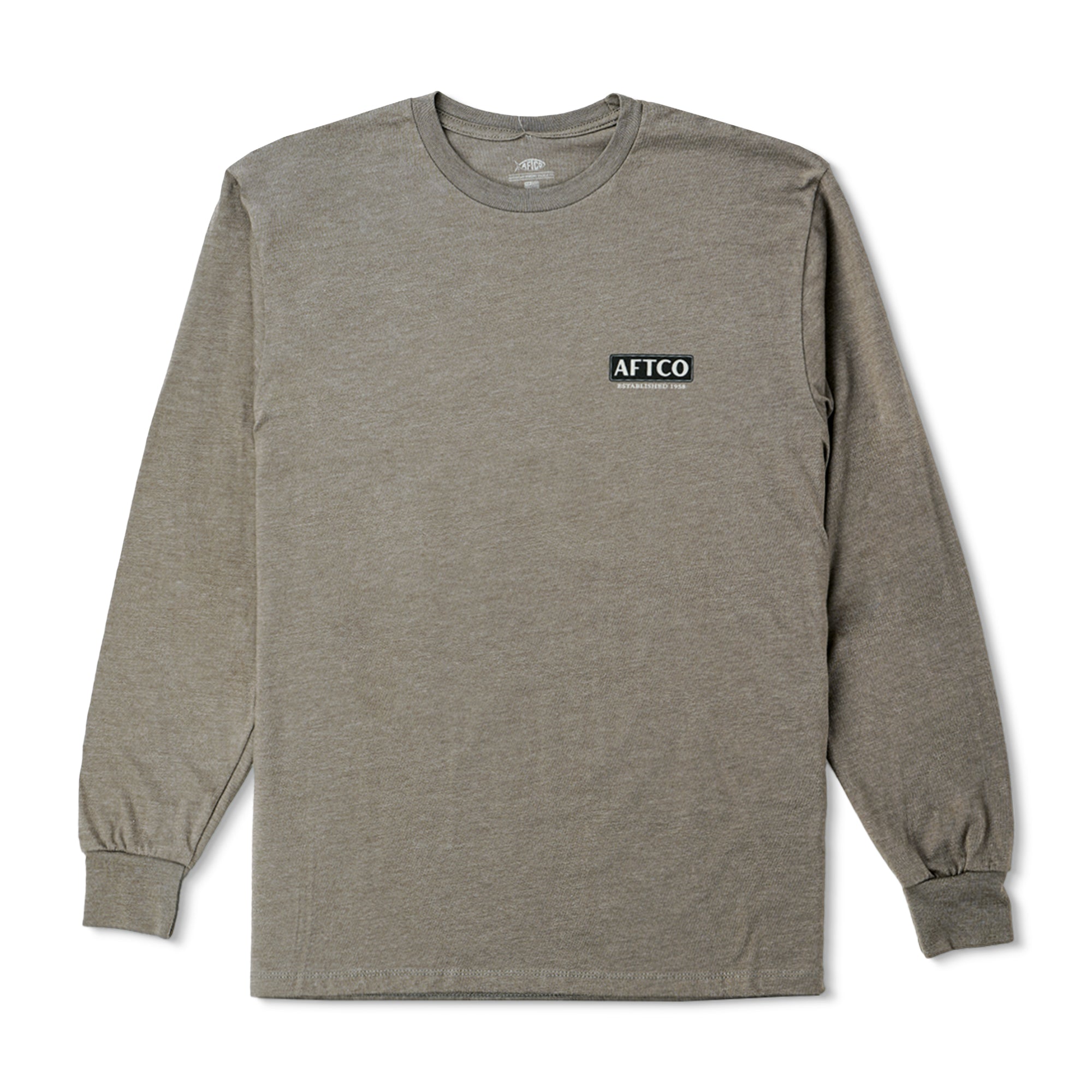 Aftco On The Road Long Sleeve Tee in Bungee Cord Heather