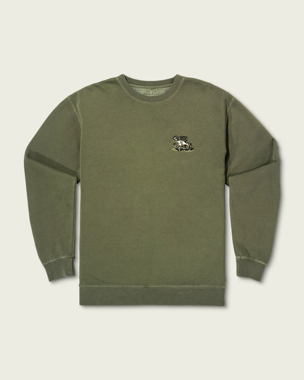 Marsh Heritage Crew Sweatshirt in Army