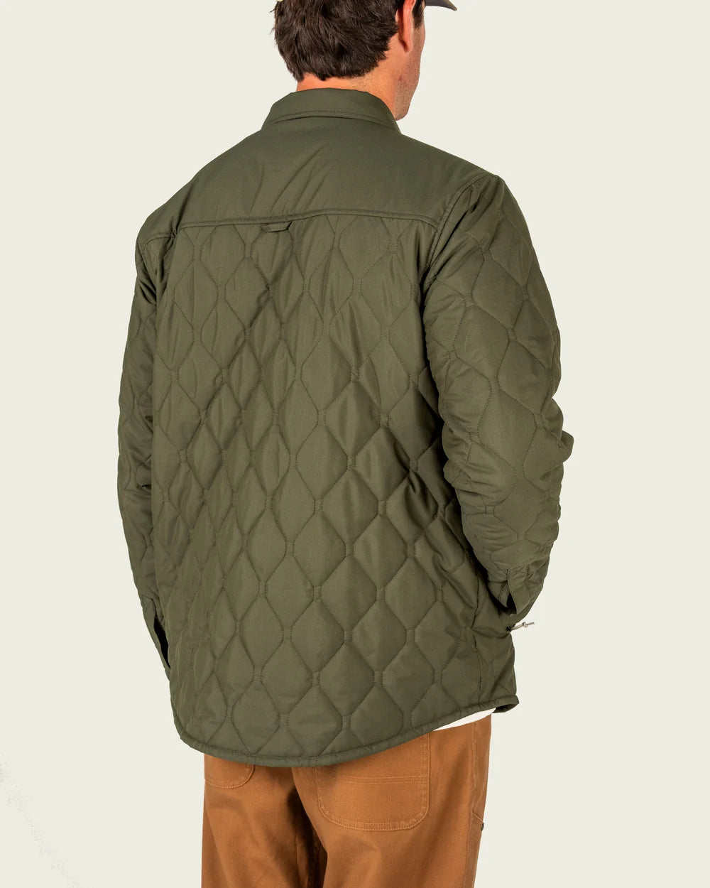 Marsh Saluda Puff Shacket in Grape Leaf