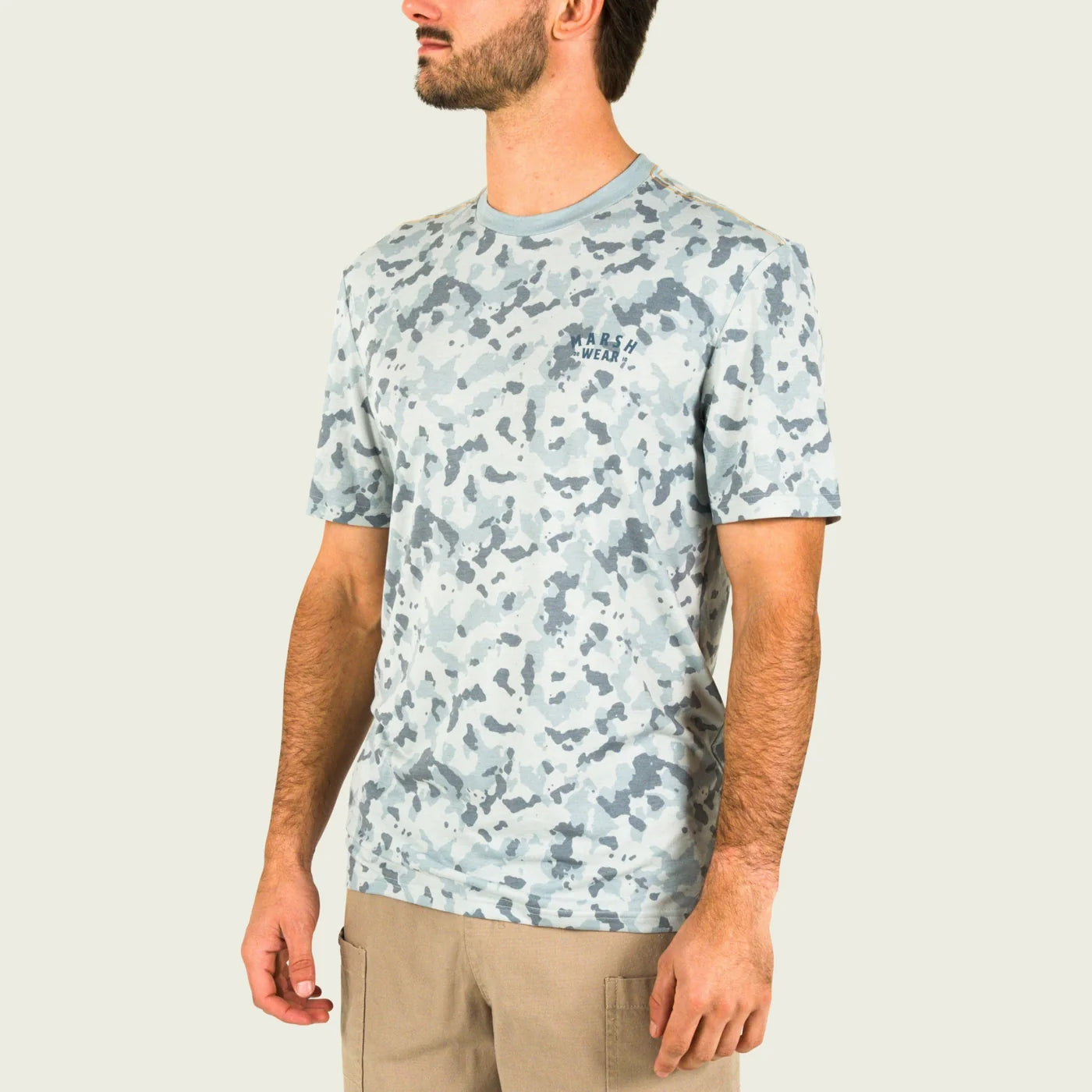Marsh Stackhouse Tech Tee in Granite Foxhole Camo
