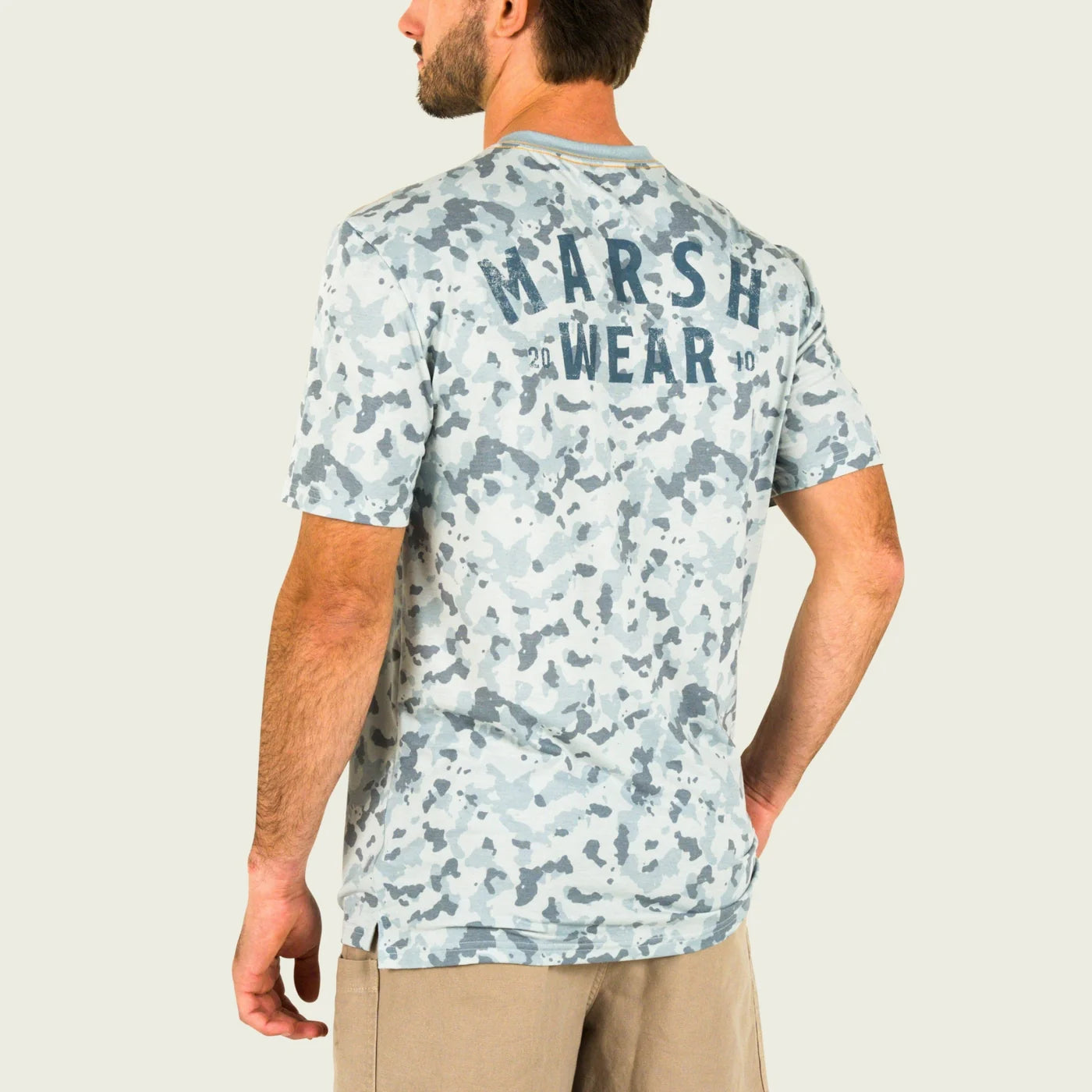 Marsh Stackhouse Tech Tee in Granite Foxhole Camo