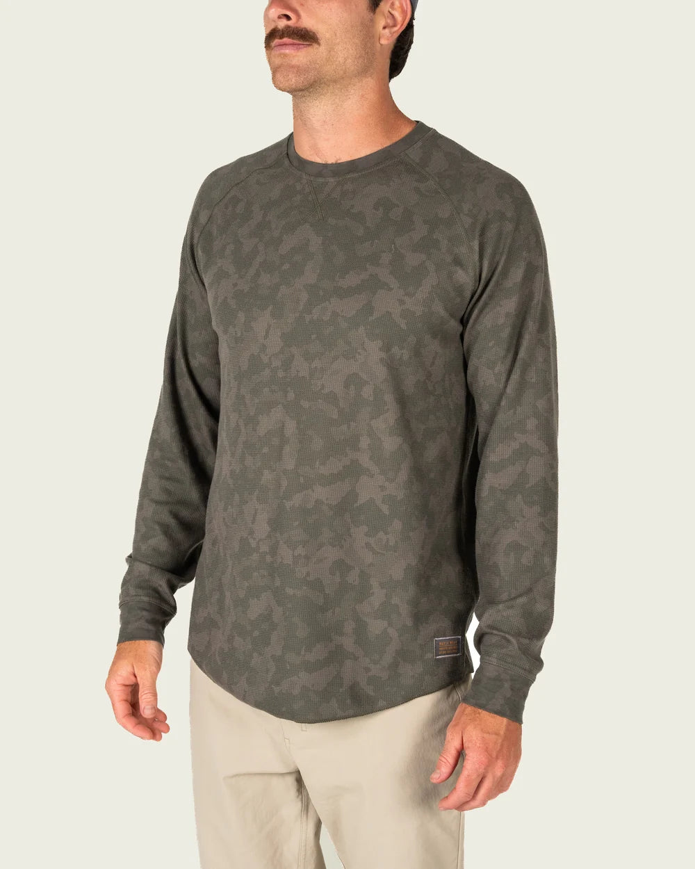 Marsh Surfside Waffle Shirt in Fossil Foxhole Camo