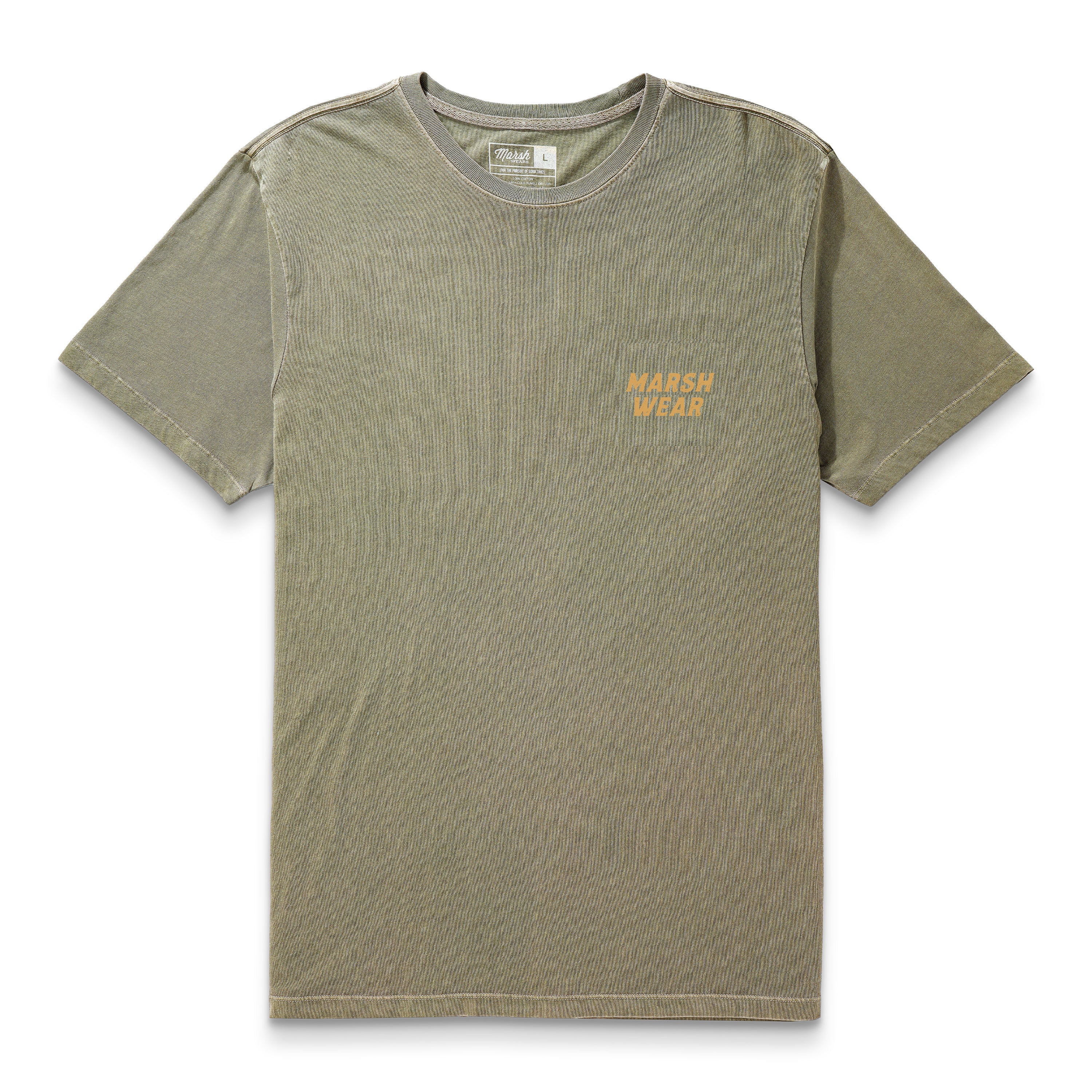 Marsh Heritage Pointer Tee in Vintage Moss