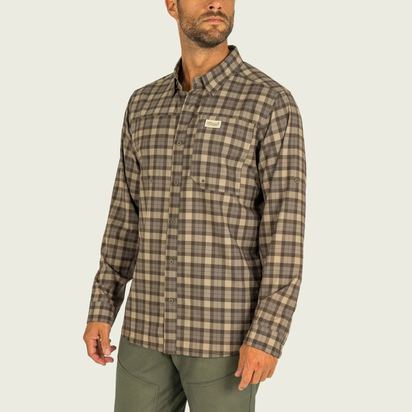 Marsh Lenwood Tech Long Sleeve in Canteen