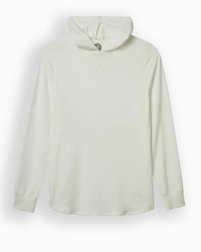 Toes On The Nose Schooner Long Sleeve Hoodie in Washed White