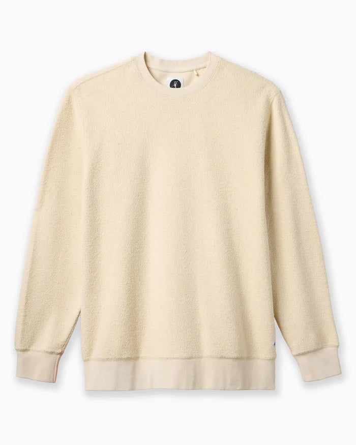 Toes On The Nose Shoreline | Reverse Fleece Crew in Birch