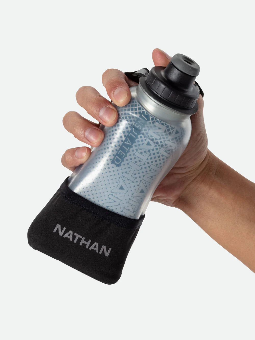 Nathan 12oz QuickSqueeze Lite Insulated Handheld in Black/Marine Blue