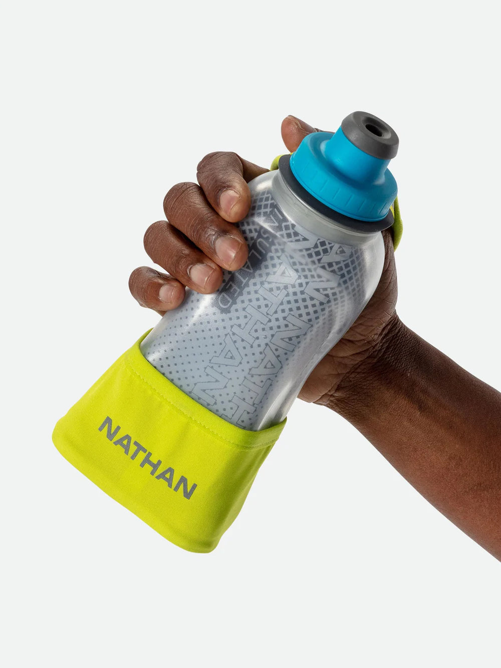 Nathan 12oz QuickSqueeze Lite Insulated Handheld in Finish Lime/Blue Me Away