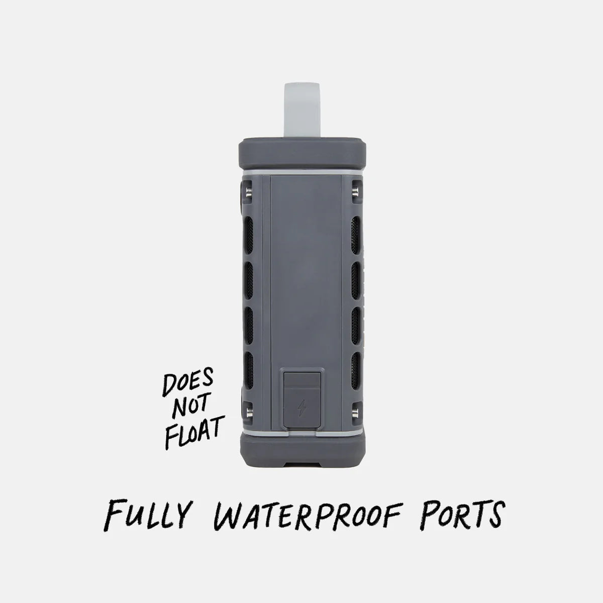 Turtlebox Outdoor Bluetooth Waterproof Ranger Speaker in Gray