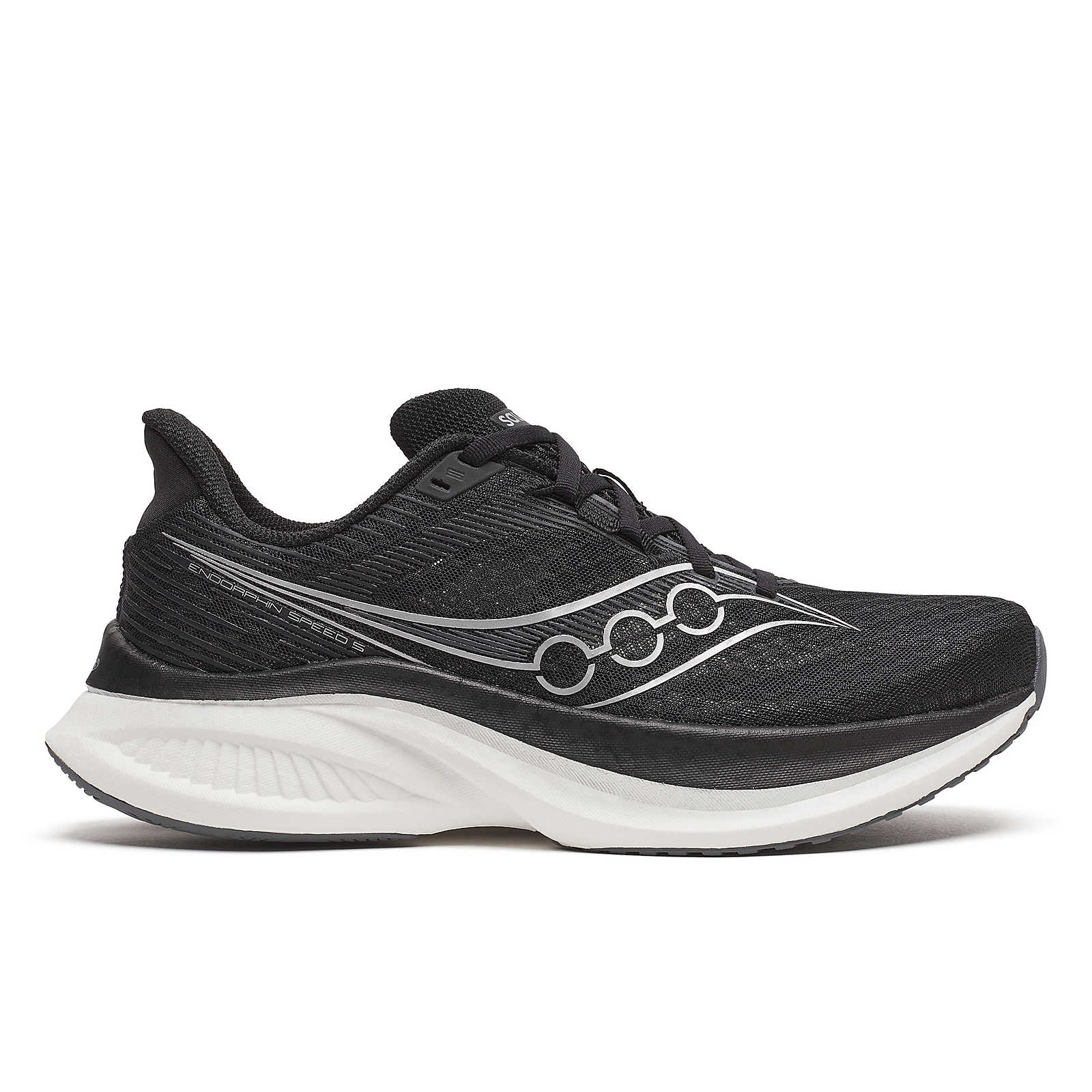 Men's Saucony Endorphin Speed 5 Running Shoe in Black | White