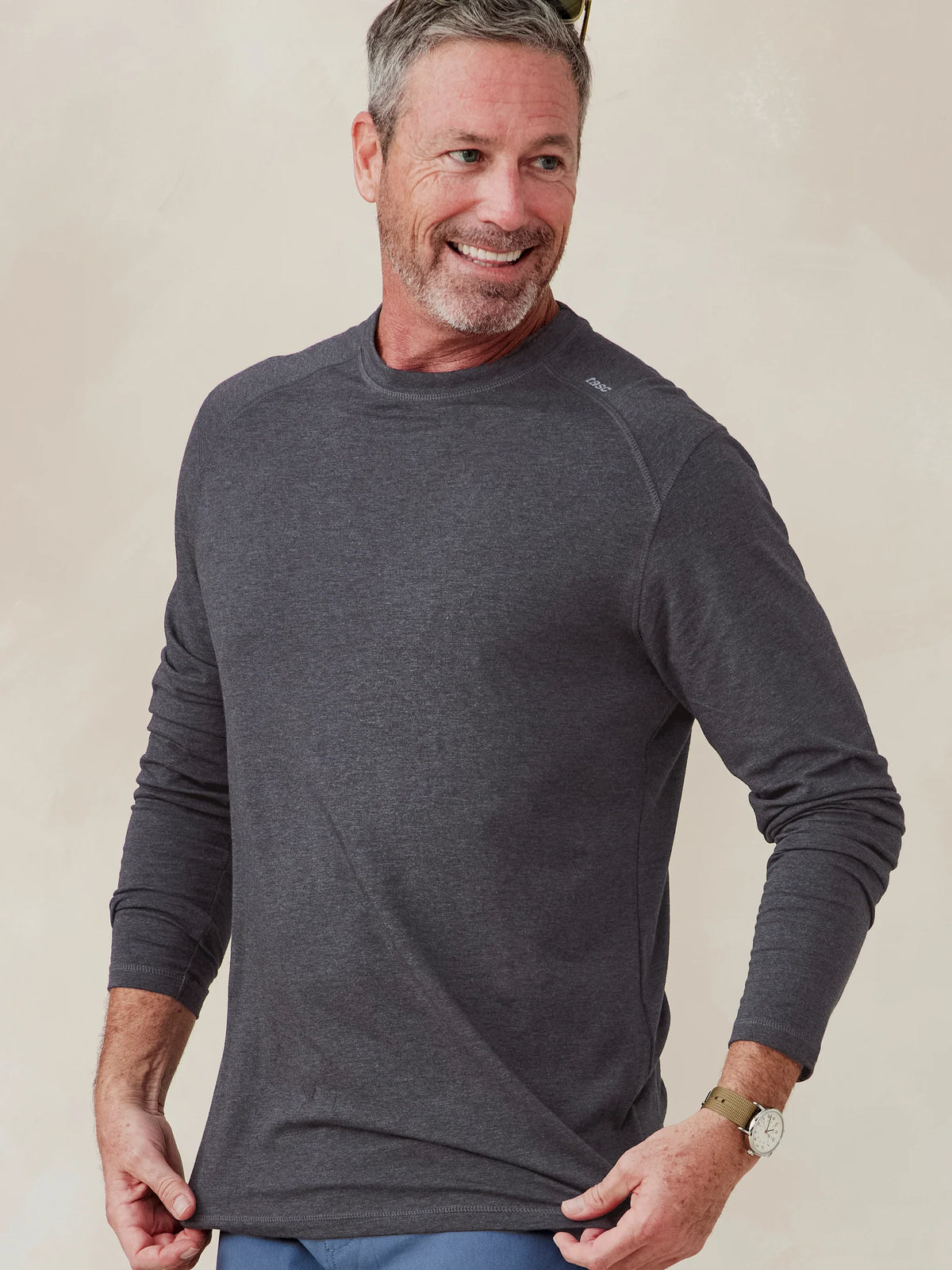 Tasc Carrollton Long Sleeve T-Shirt in Cinder