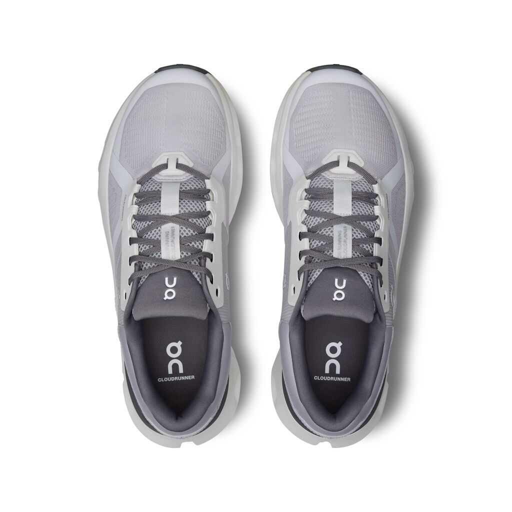 Men's On Cloudrunner 2 Running Shoe in Frost | White