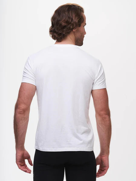 Tasc Performance Men's BamBare V-Neck Undershirt in White