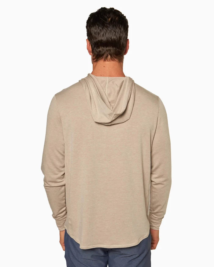 Toes On The Nose Schooner Long Sleeve Hoodie in Vintage Khaki