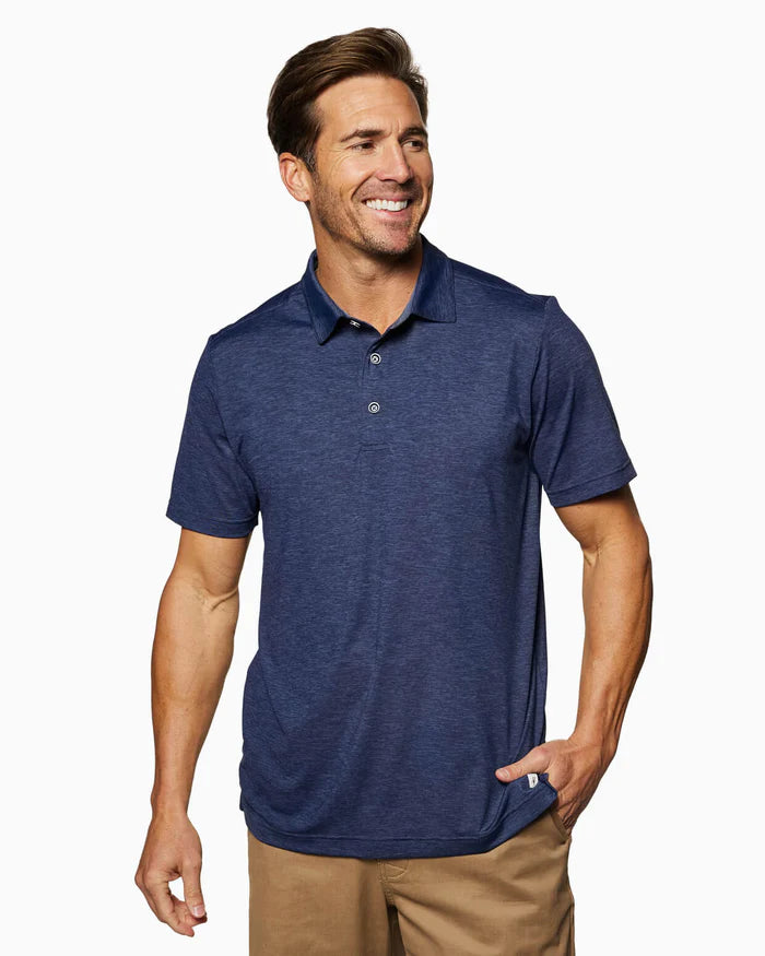 Toes On The Nose Lido Performance Polo Shirt in Dark Navy