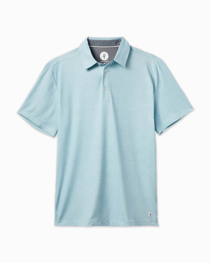 Toes on the Nose Clubhouse Short Sleeve Polo in Sea