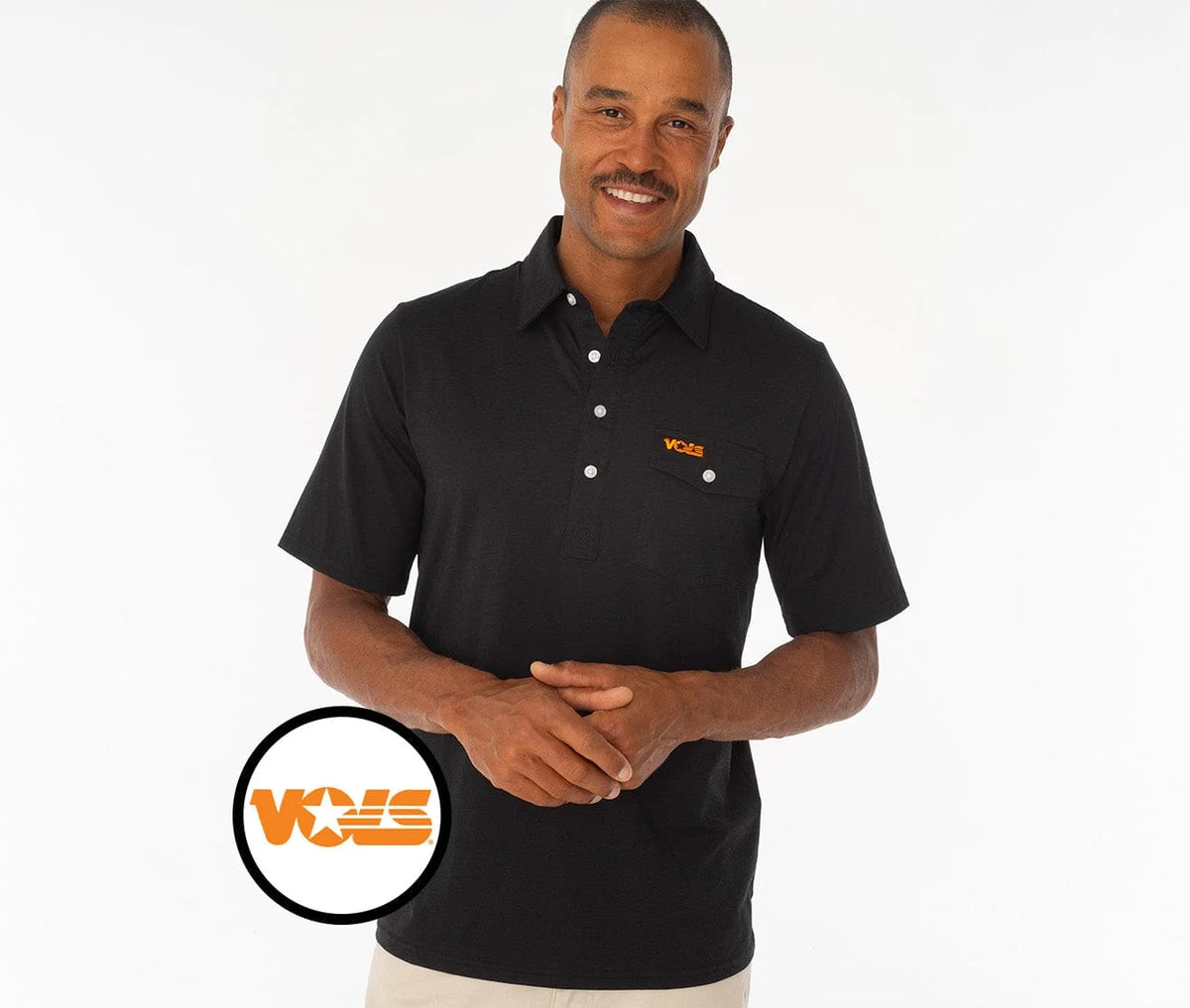 Criquet Top-Shelf Players Shirt in Vols Black