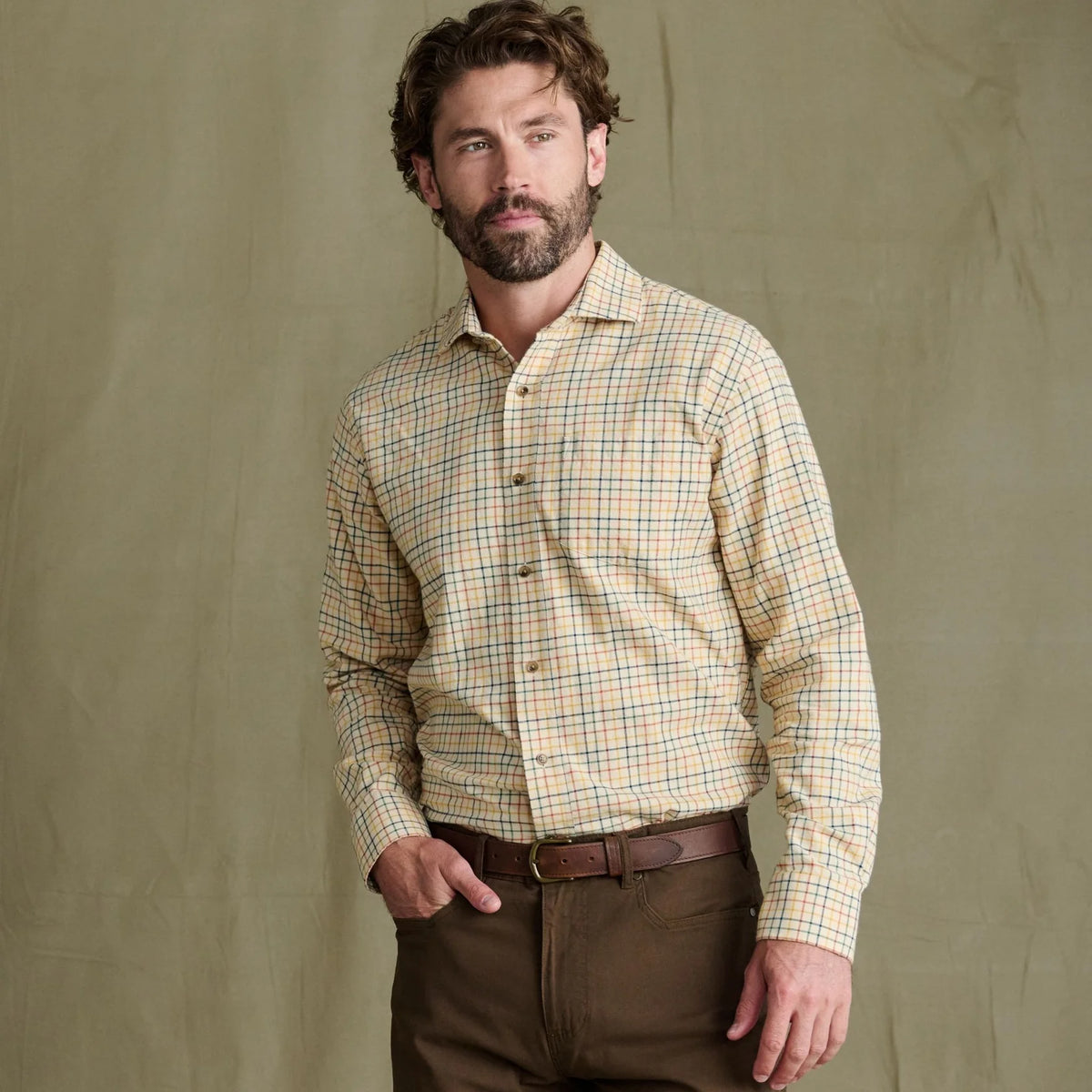 Tom Beckbe Prescott Estate Twill Shirt in Yorkshire