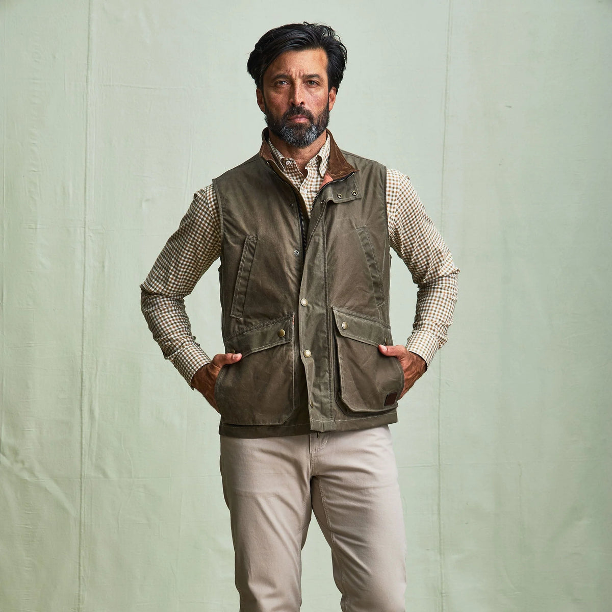 Tom Beckbe Ducks Unlimited Kinsman Vest in Wetlands Green