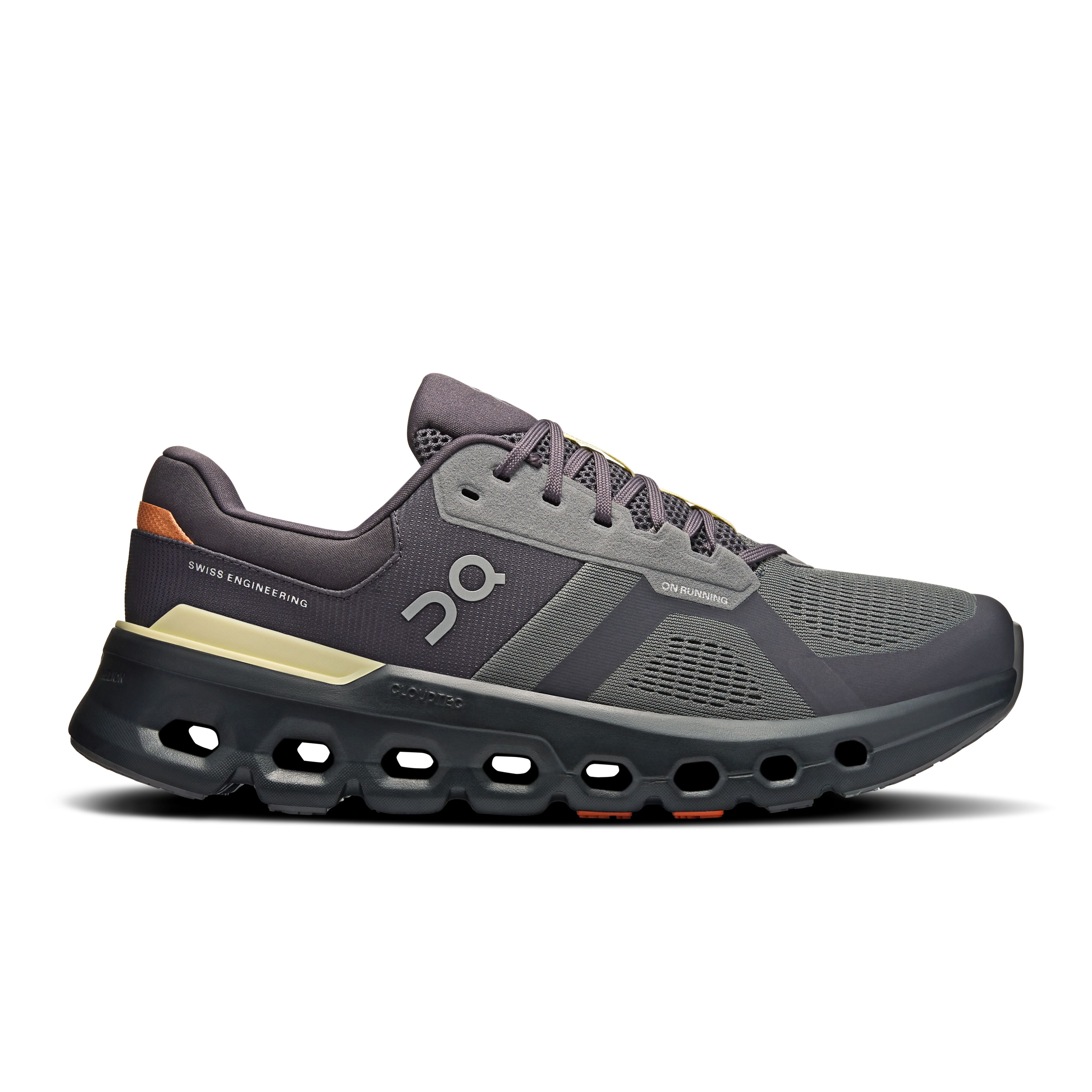 Men's On Cloudrunner 2 Running Shoe in Rock | Tangerine