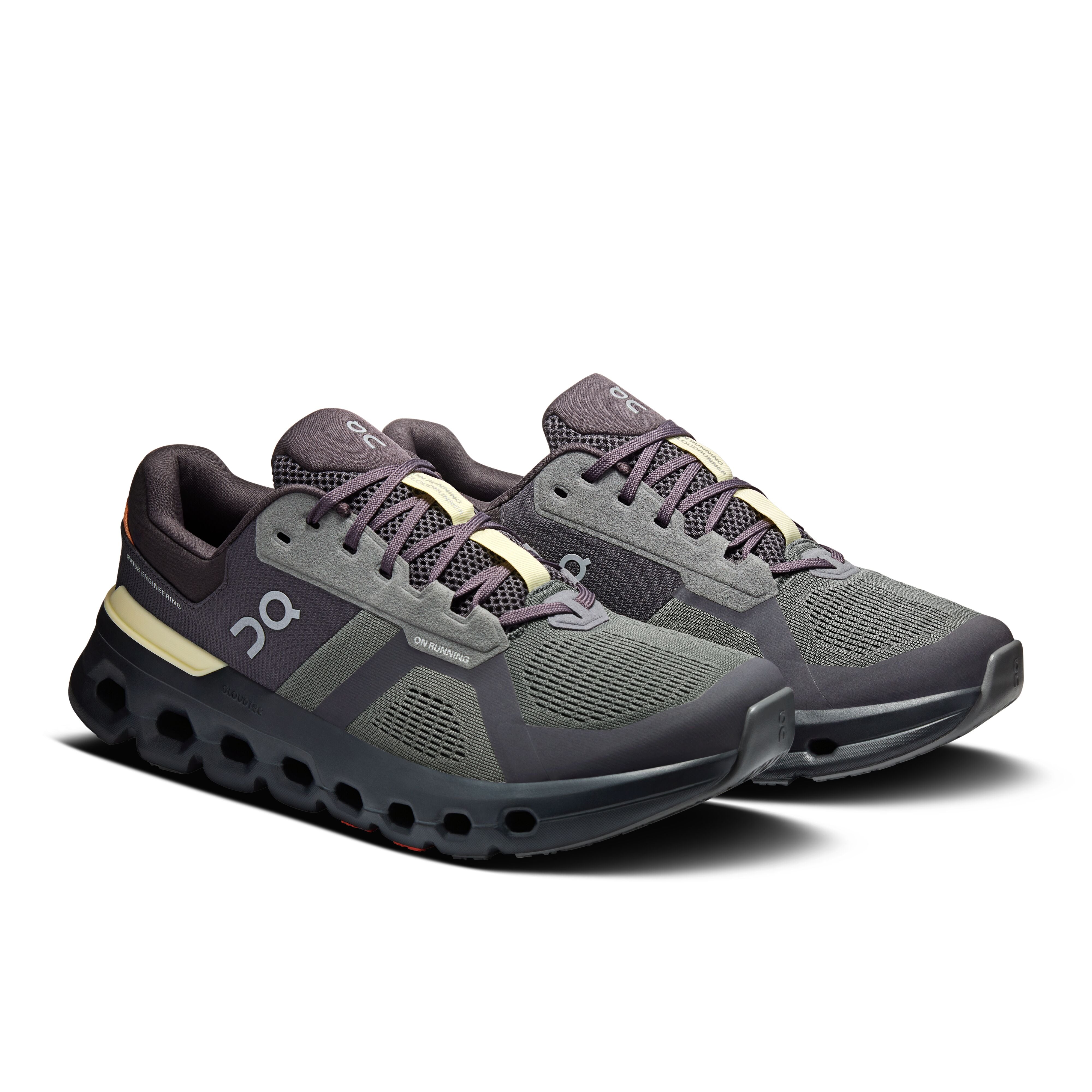 Men's On Cloudrunner 2 Running Shoe in Rock | Tangerine