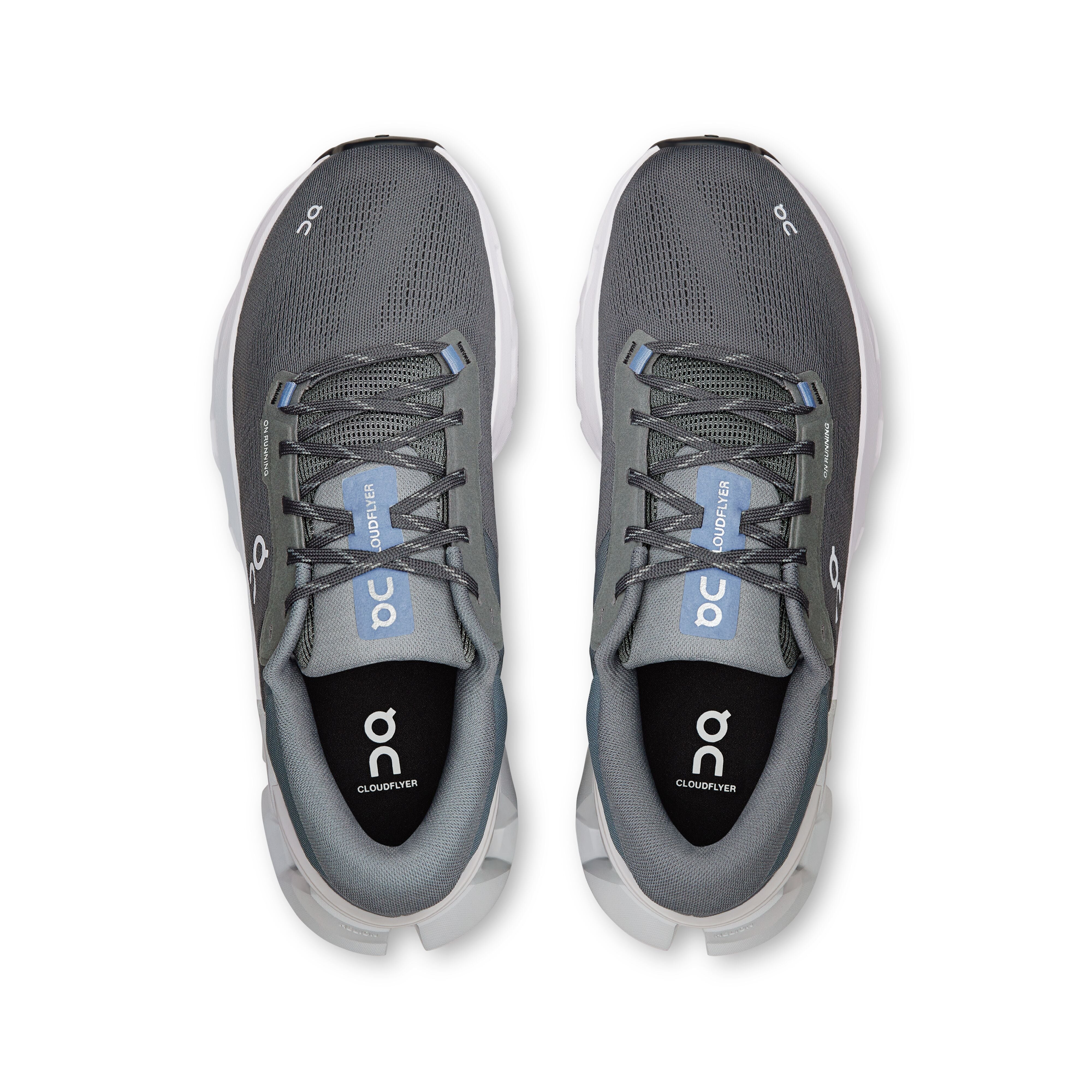 Men's On Cloudflyer 5 Running Shoe in Stone | Glacier