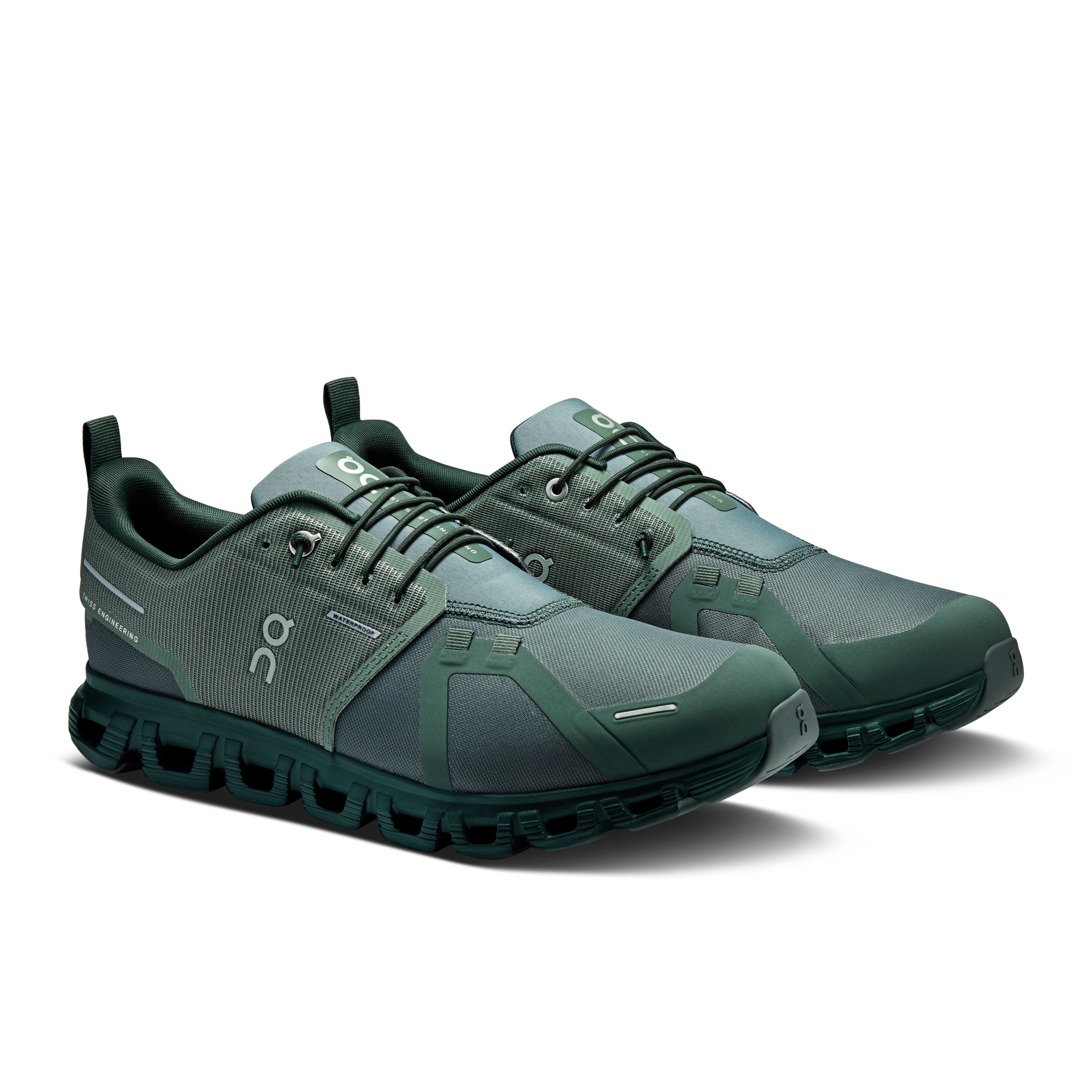 Men's On Cloud 6 Waterproof Shoe in Olive | Evergreen