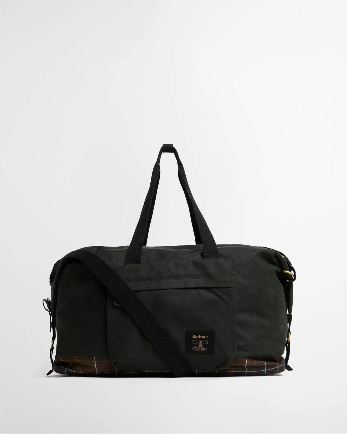 Barbour Field Waxed Holdall in Sage/Classic
