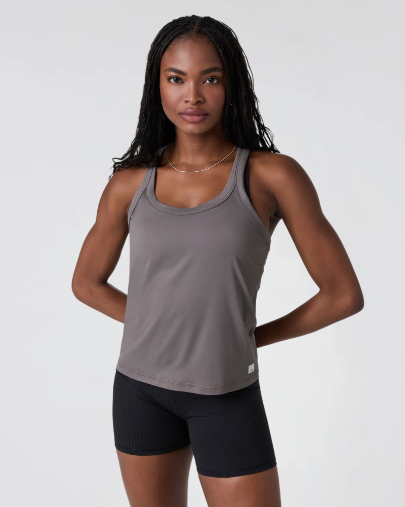 vuori Women's Lux Racerback Tank in Chia