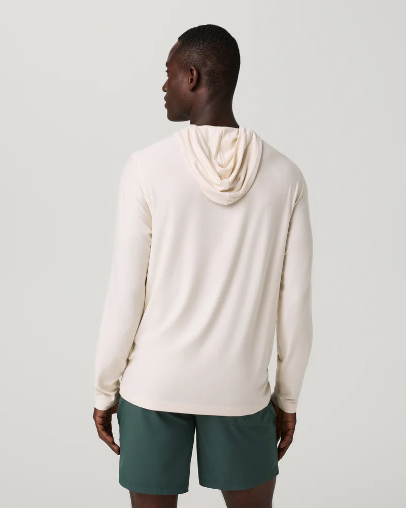 vuori Men's Strato Tech Hoodie in Milkweed Heather