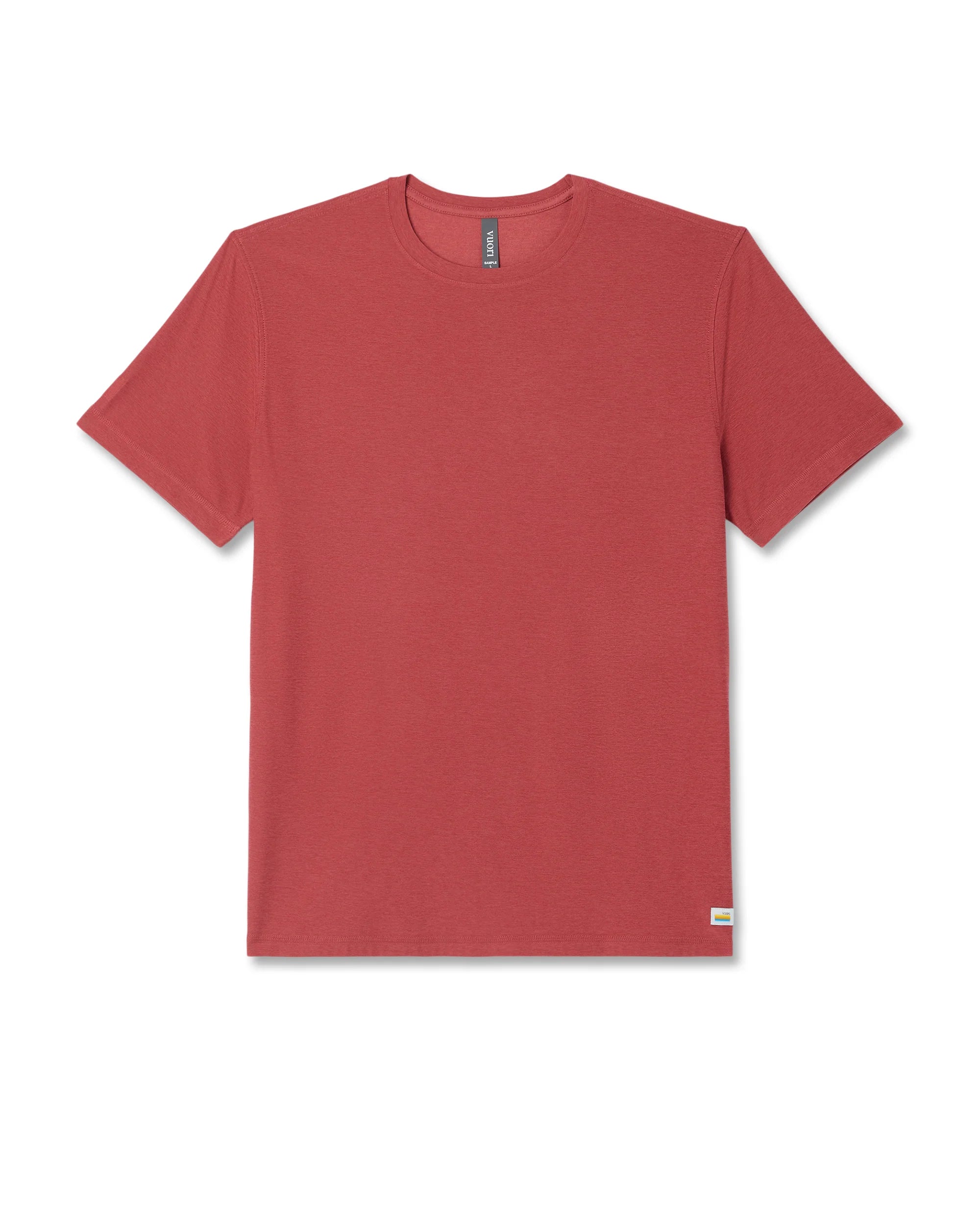 vuori Men's Strato Tech Tee in Fire Heather