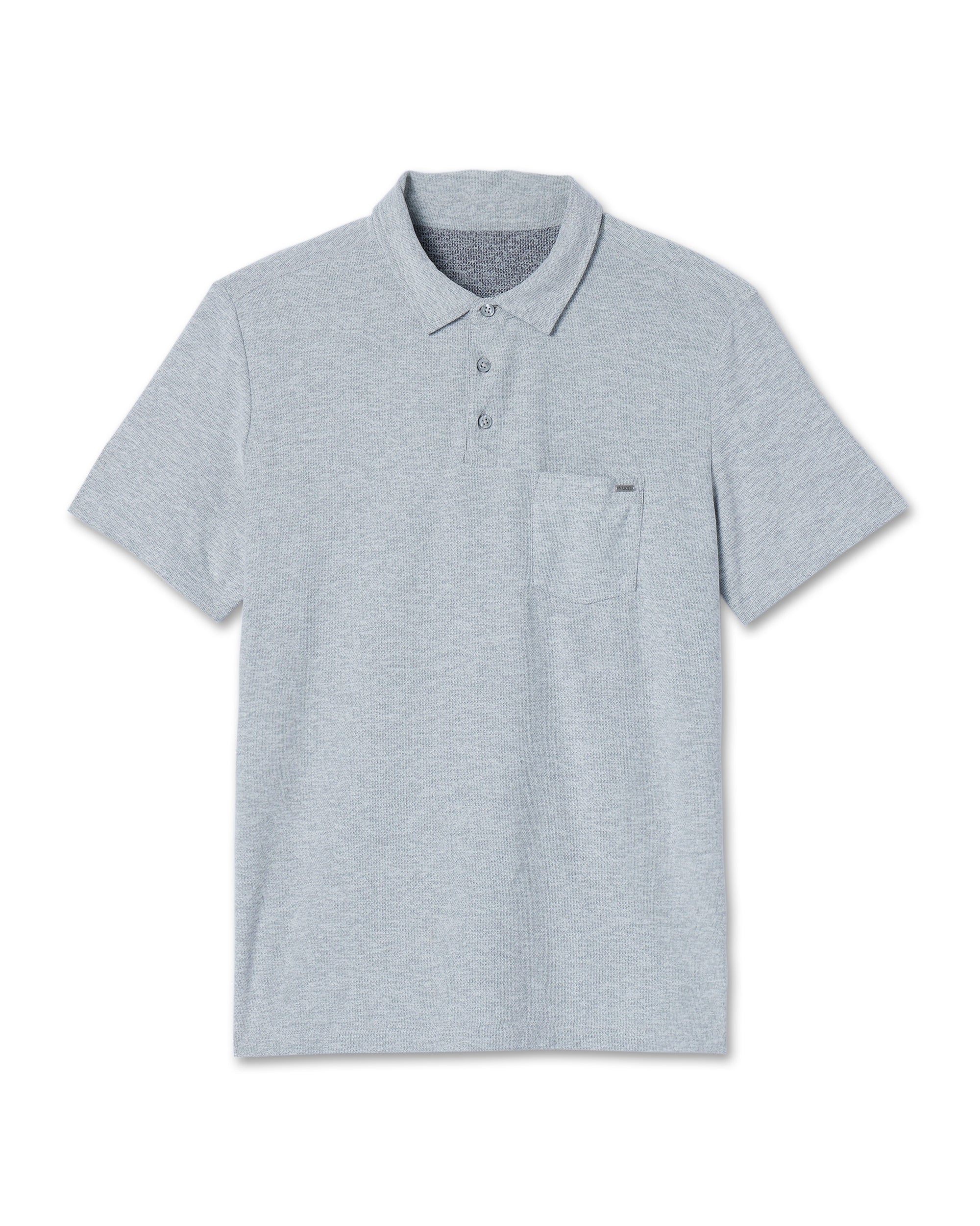 vuori Men's Ace Polo in Light Grey