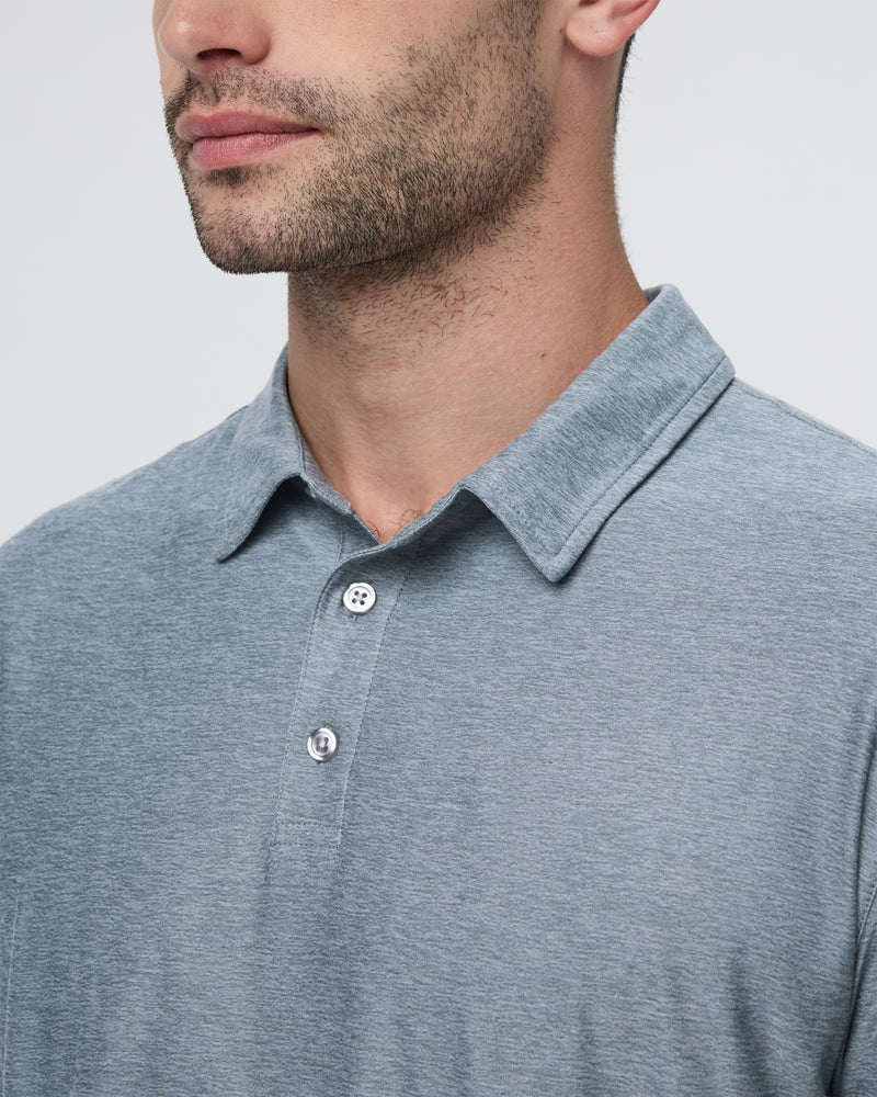 vuori Men's Strato Tech Polo in Mist Heather